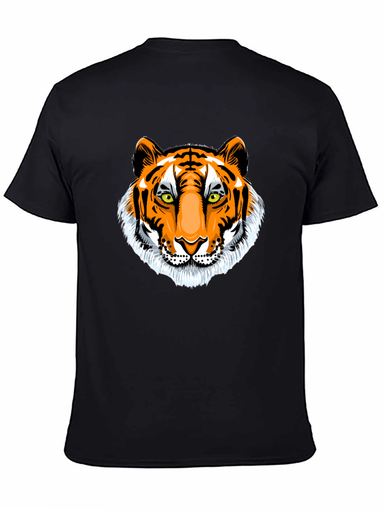 Tiger Graphic Black T-Shirt - Animal Print Tee