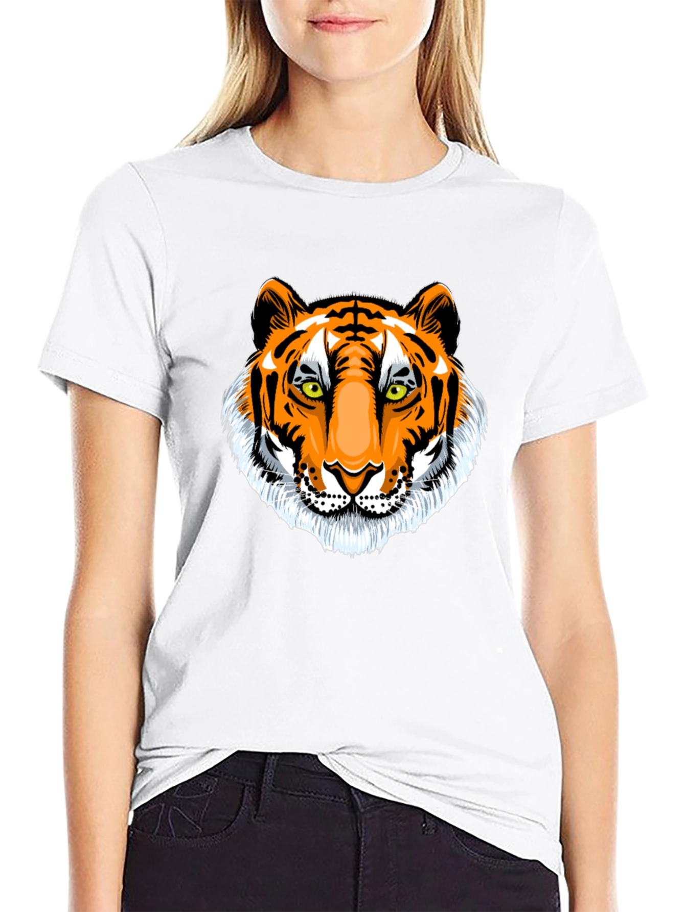 Tiger Graphic Black T-Shirt - Animal Print Tee