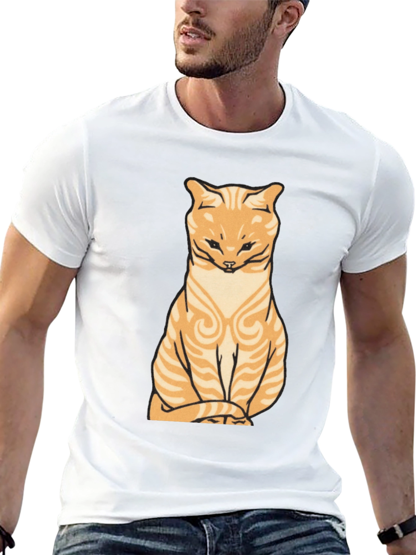 Cool Cat T-Shirt - Unique Graphic Tee