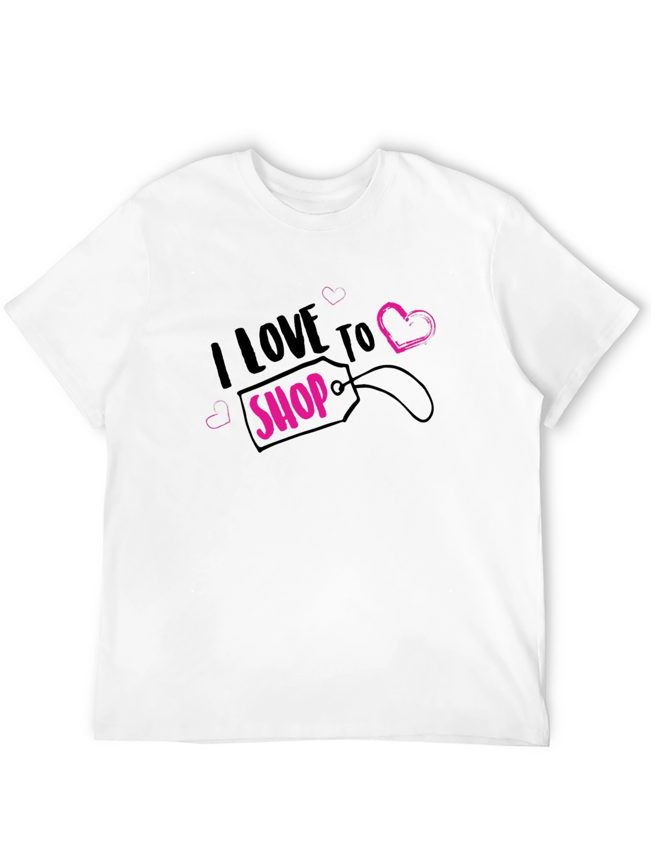 I Love to Shop Black T-Shirt