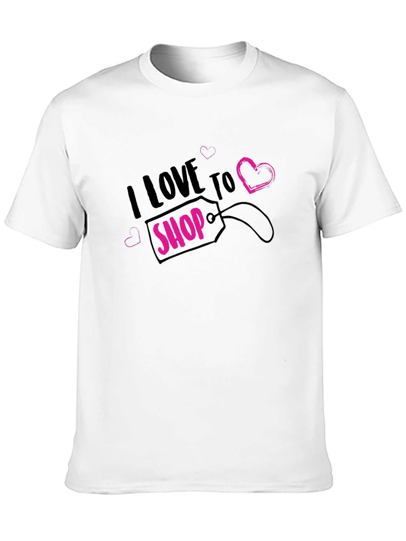 I Love to Shop Black T-Shirt