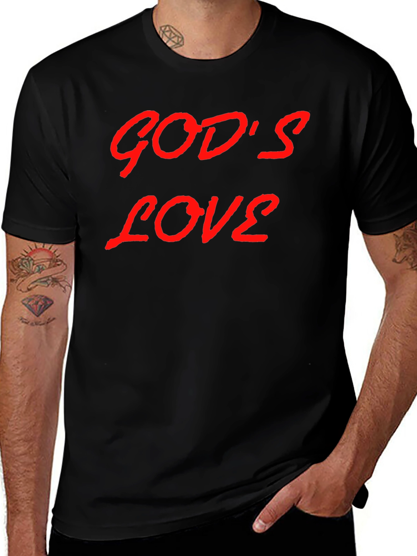 Gods Love Graphic T-Shirt - Trendy Casual Wear