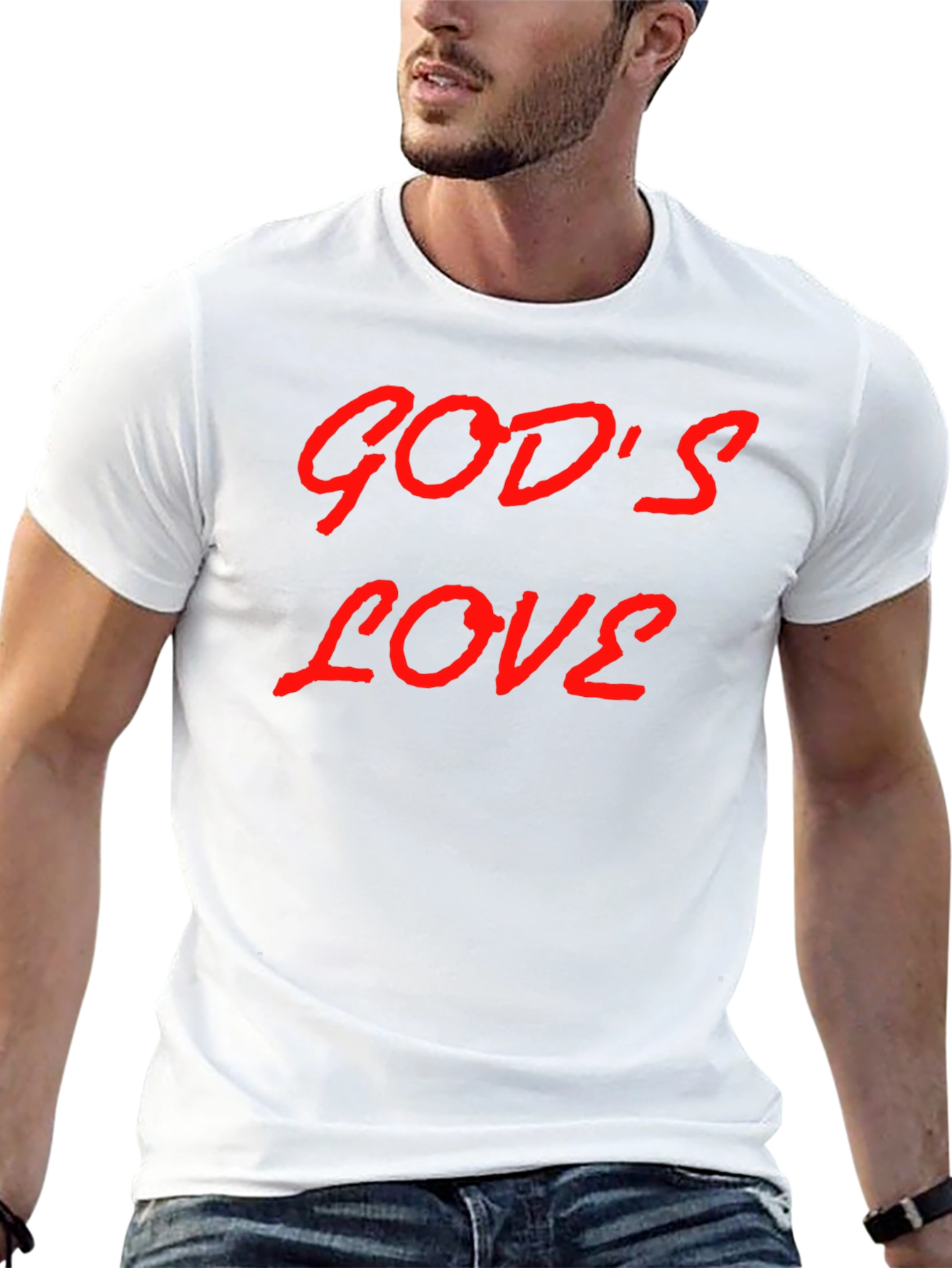 Gods Love Graphic T-Shirt - Trendy Casual Wear