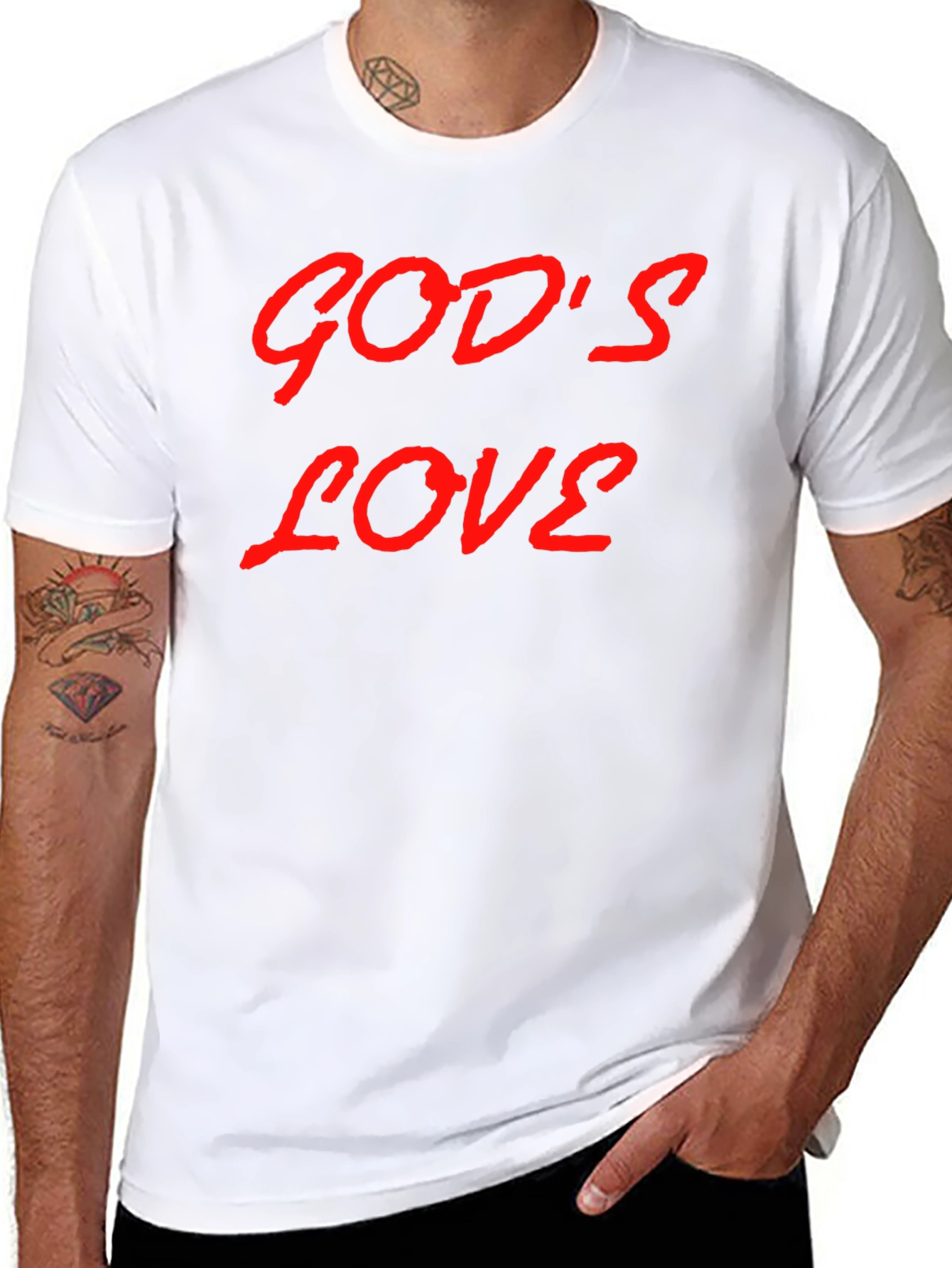 Gods Love Graphic T-Shirt - Trendy Casual Wear