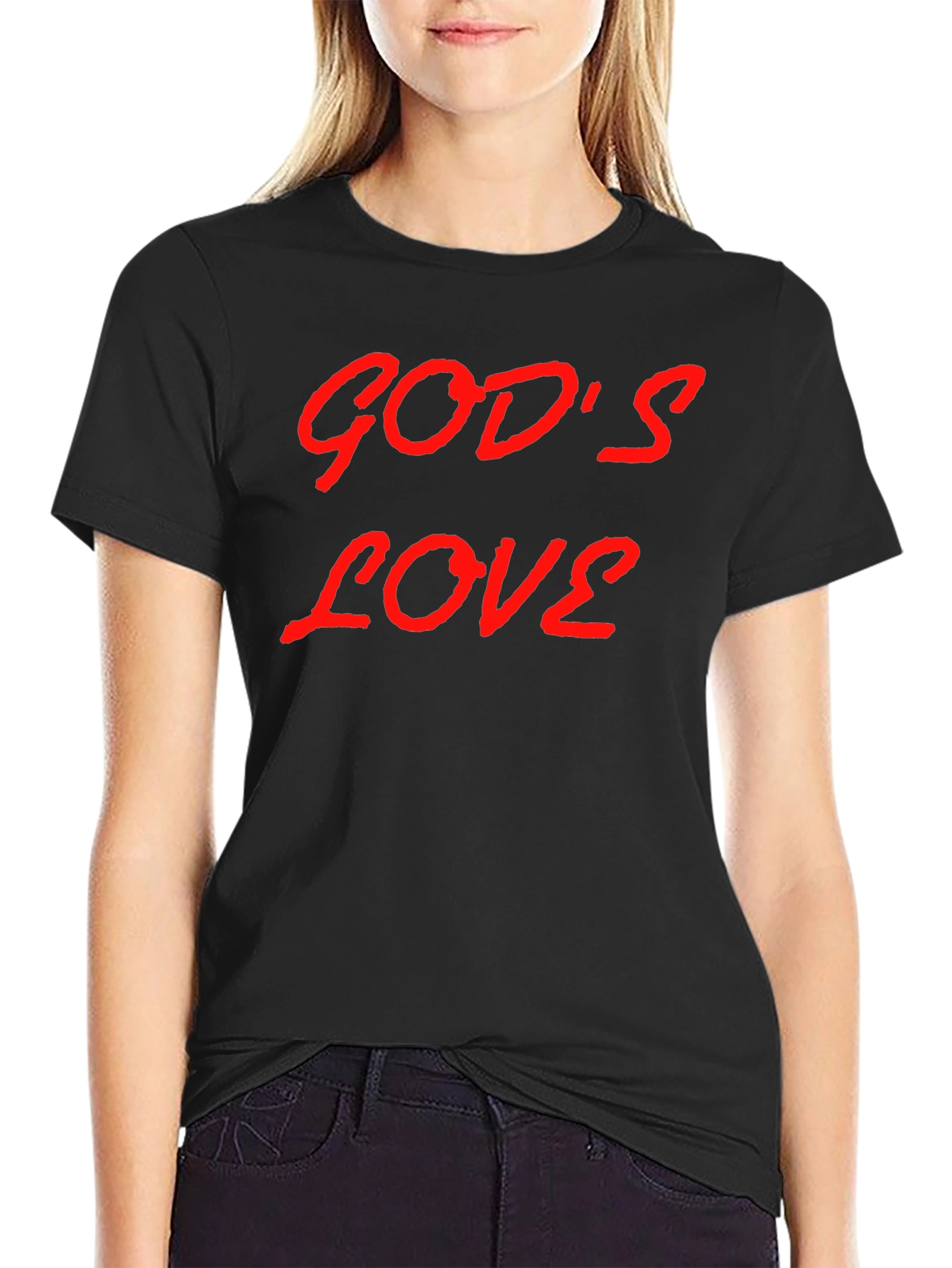 Gods Love Graphic T-Shirt - Trendy Casual Wear