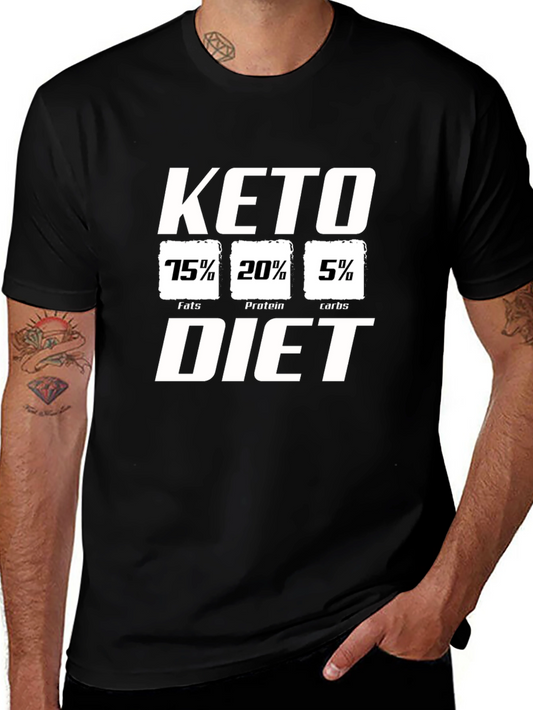 Keto Diet T-Shirt Black Cotton Tee