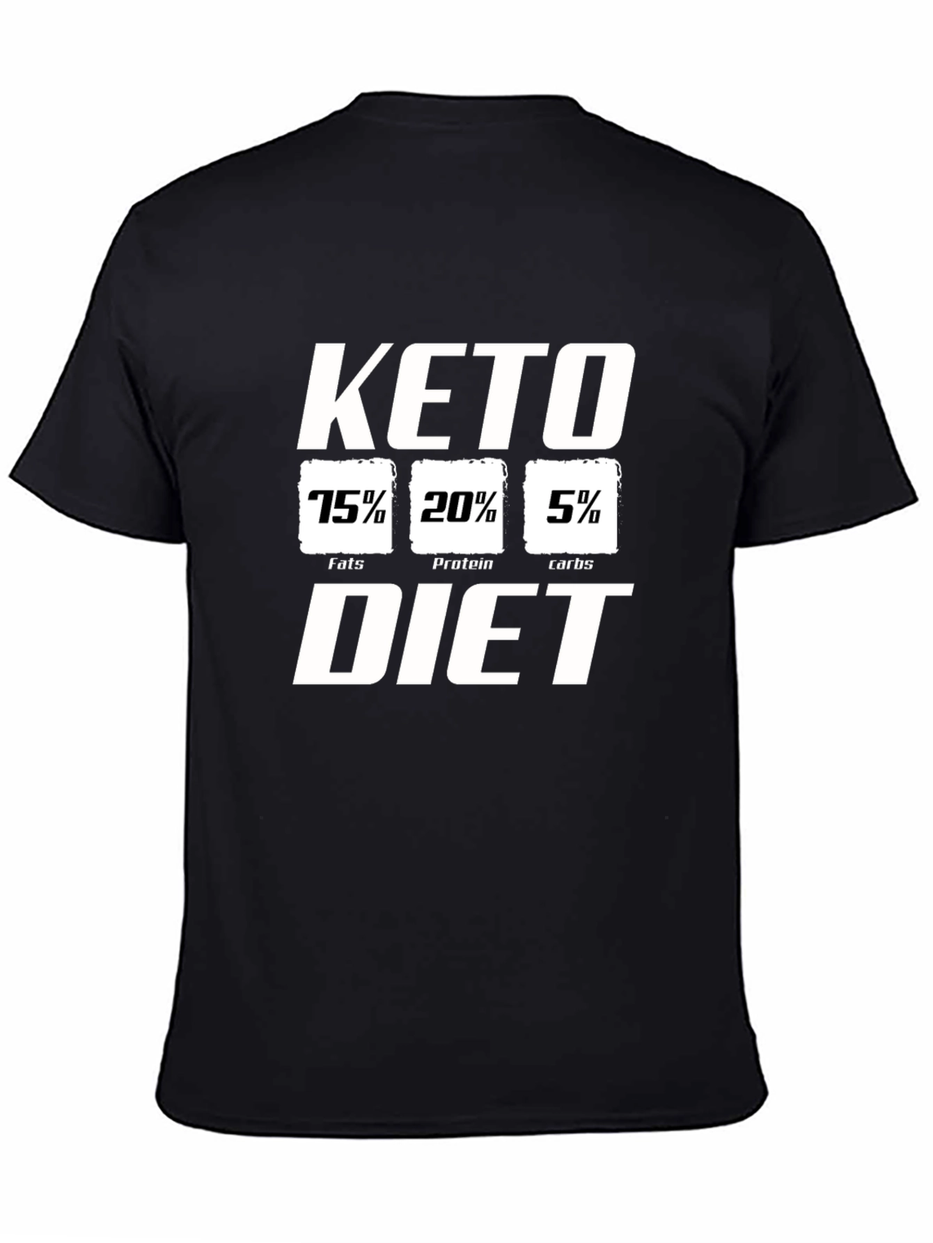 Keto Diet T-Shirt Black Cotton Tee