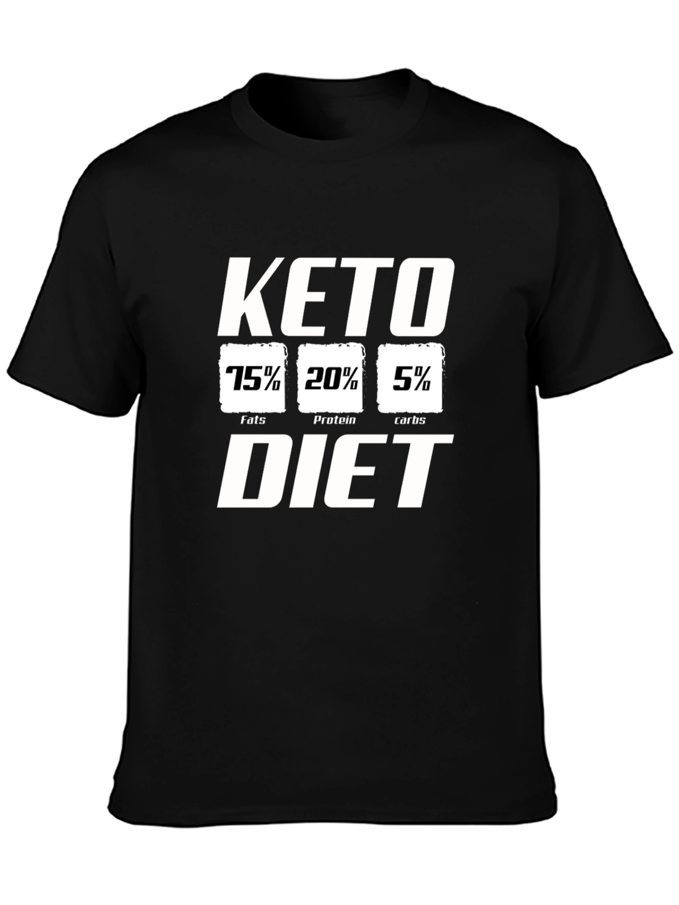 Keto Diet T-Shirt Black Cotton Tee