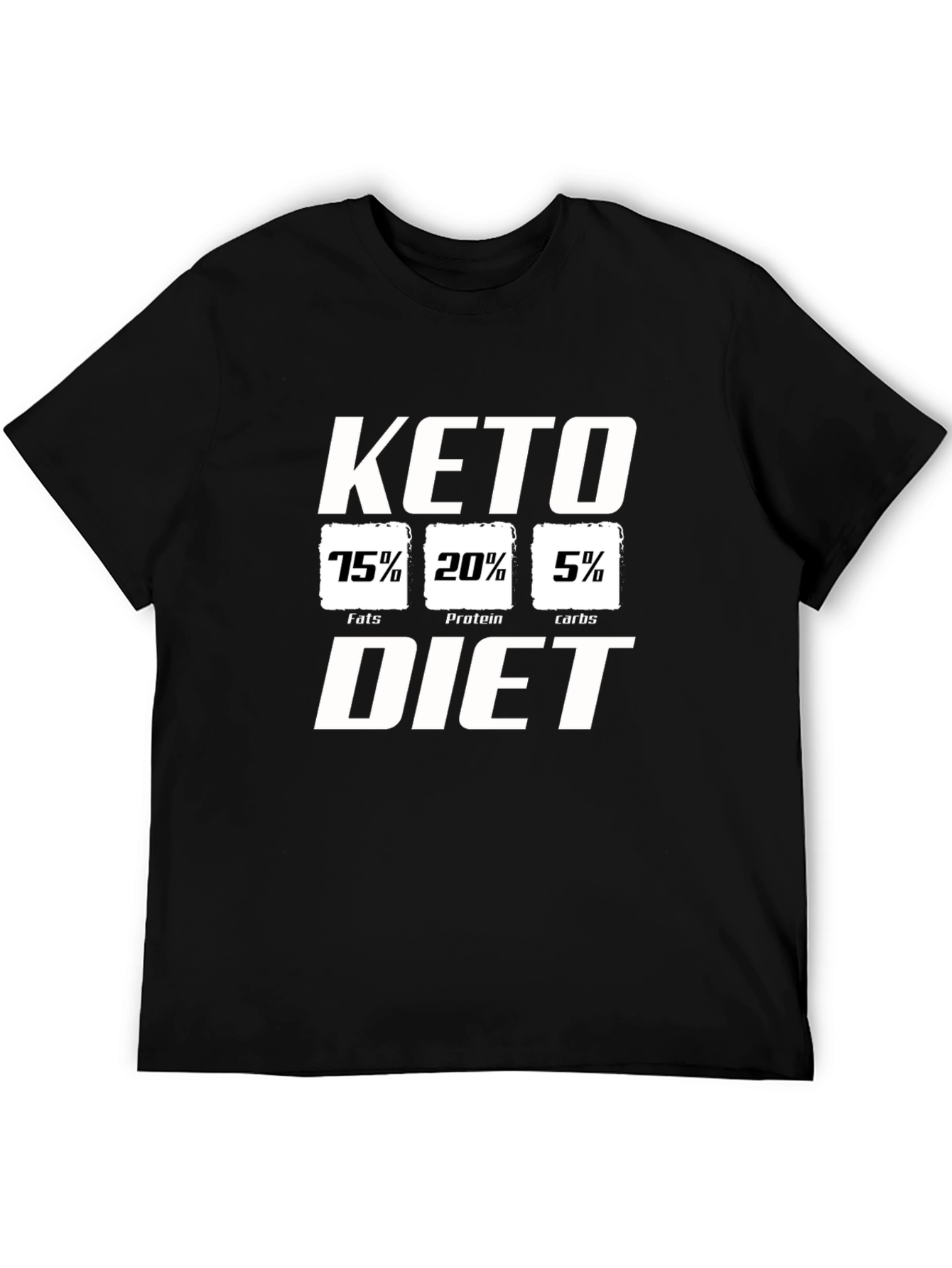 Keto Diet T-Shirt Black Cotton Tee