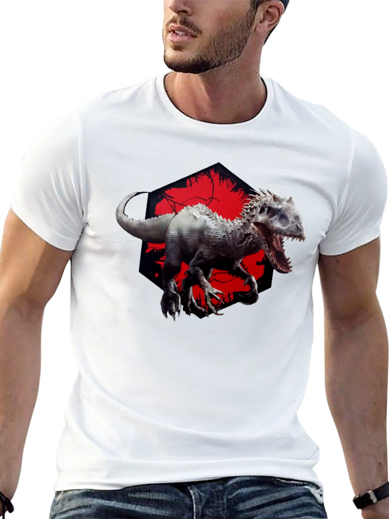 Dinosaur Graphic Black T-Shirt