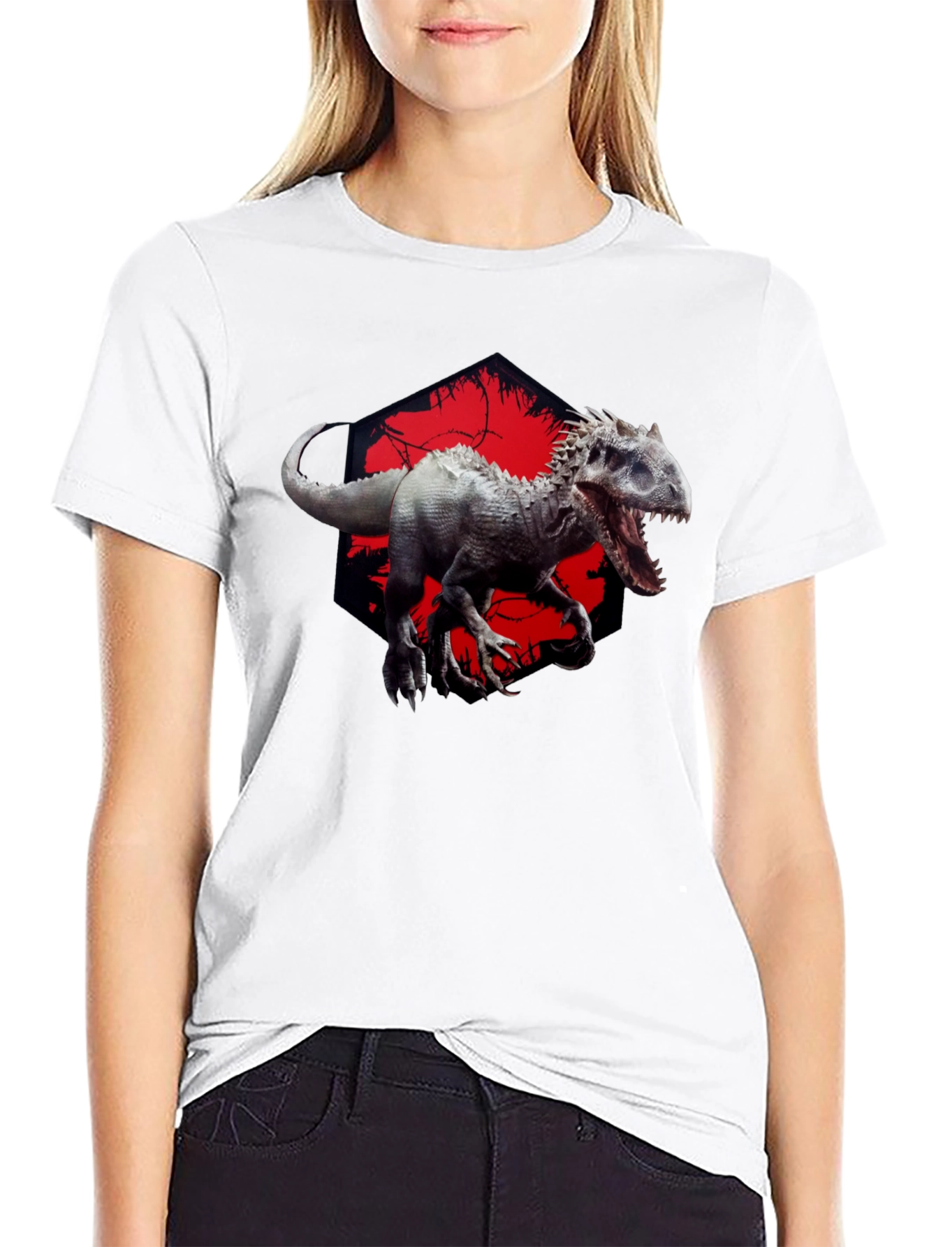 Dinosaur Graphic Black T-Shirt
