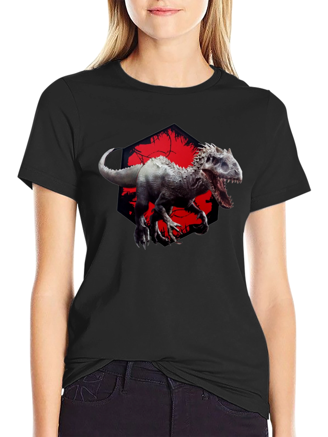 Dinosaur Graphic Black T-Shirt