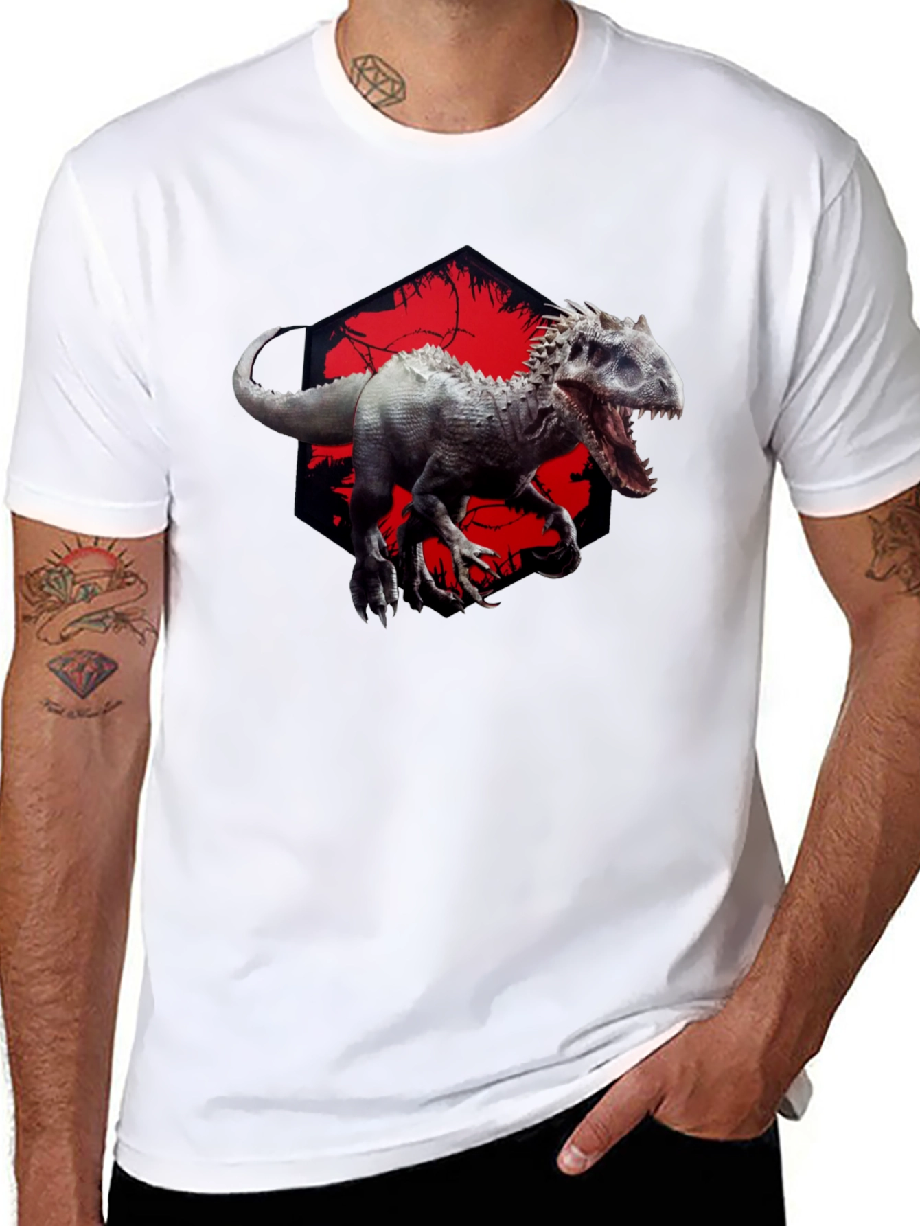 Dinosaur Graphic Black T-Shirt