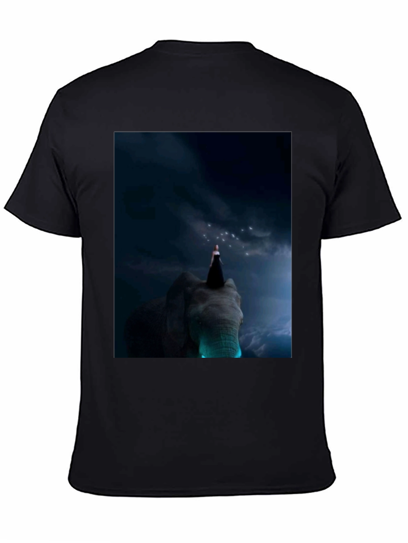 Elephant & Night Sky Graphic T-Shirt
