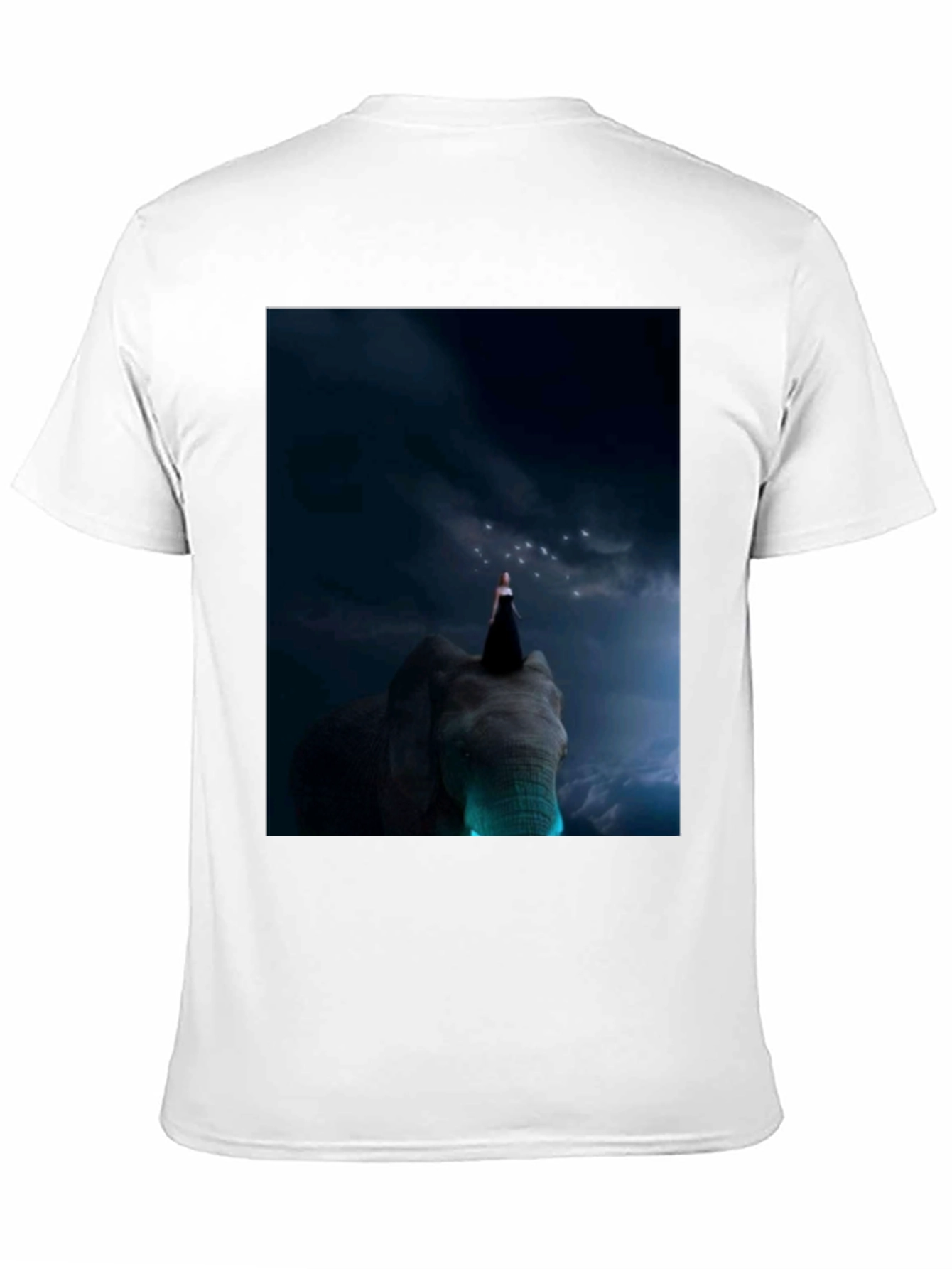 Elephant & Night Sky Graphic T-Shirt