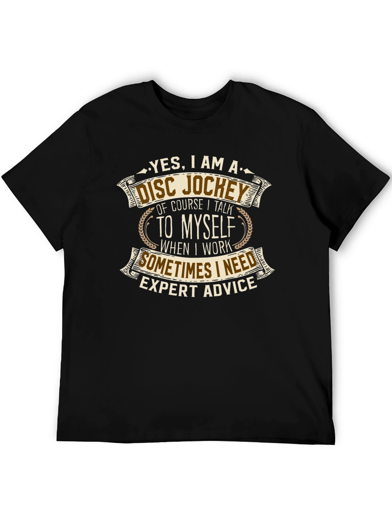 Disc Jockey Expert Advice Graphic T-Shirt