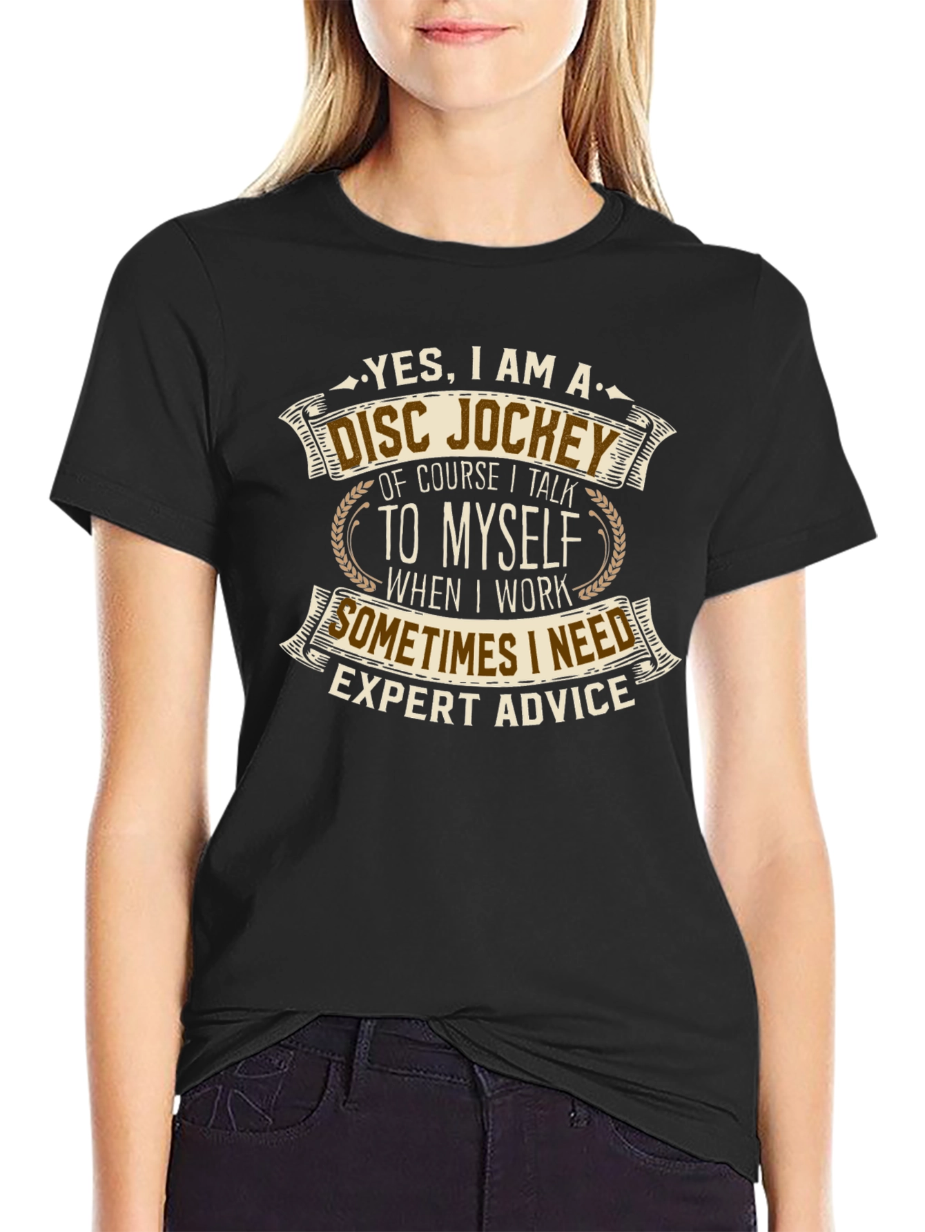 Disc Jockey Expert Advice Graphic T-Shirt