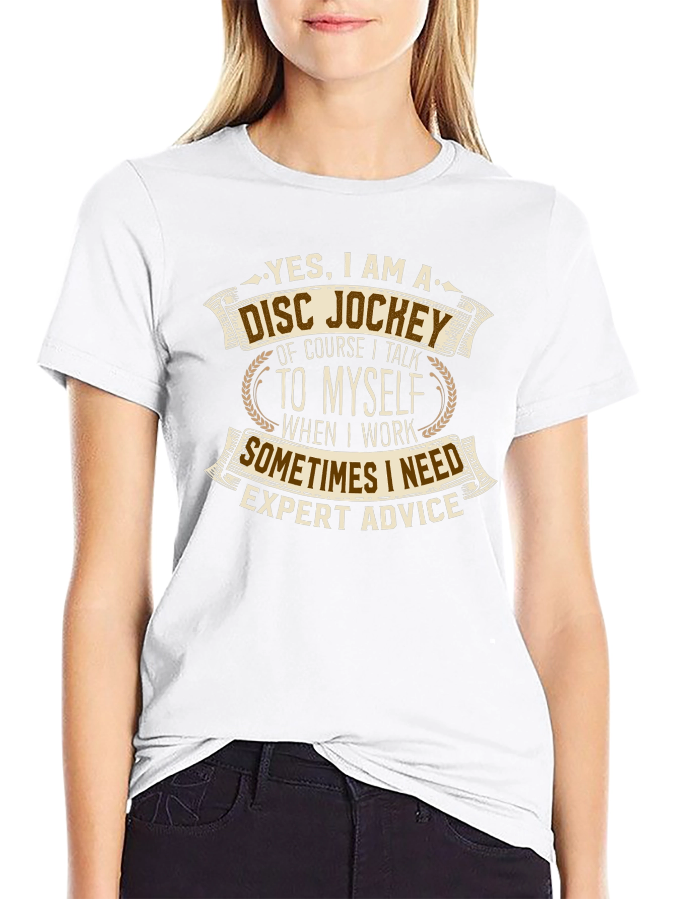 Disc Jockey Expert Advice Graphic T-Shirt