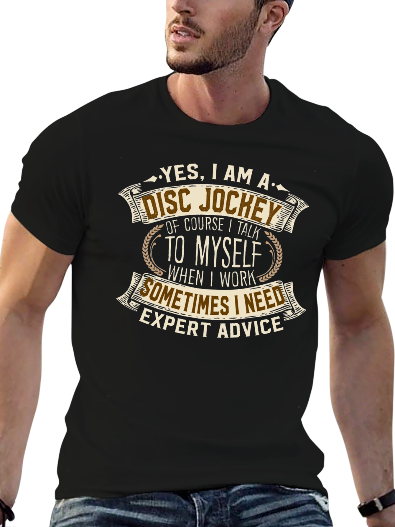 Disc Jockey Expert Advice Graphic T-Shirt