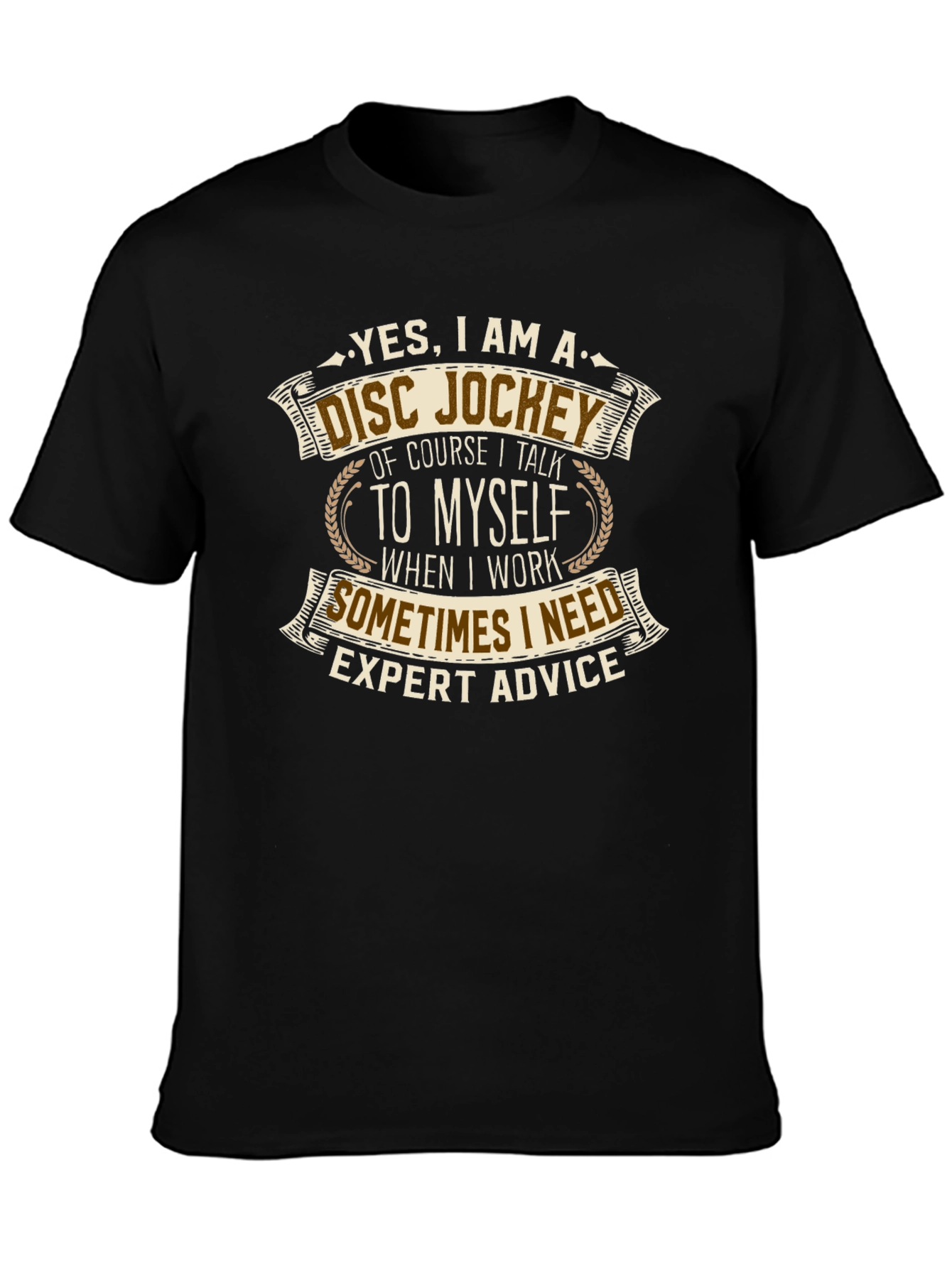 Disc Jockey Expert Advice Graphic T-Shirt