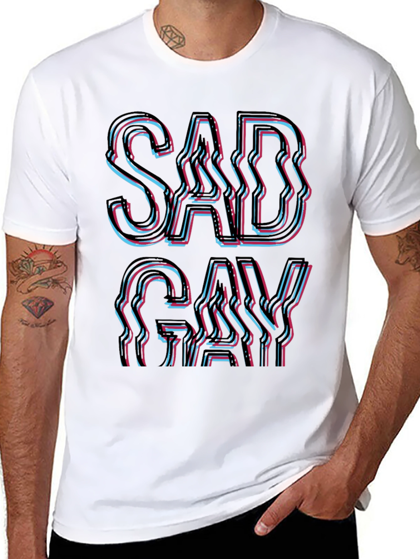 Sad Gay T-Shirt - Bold Graphic Tee
