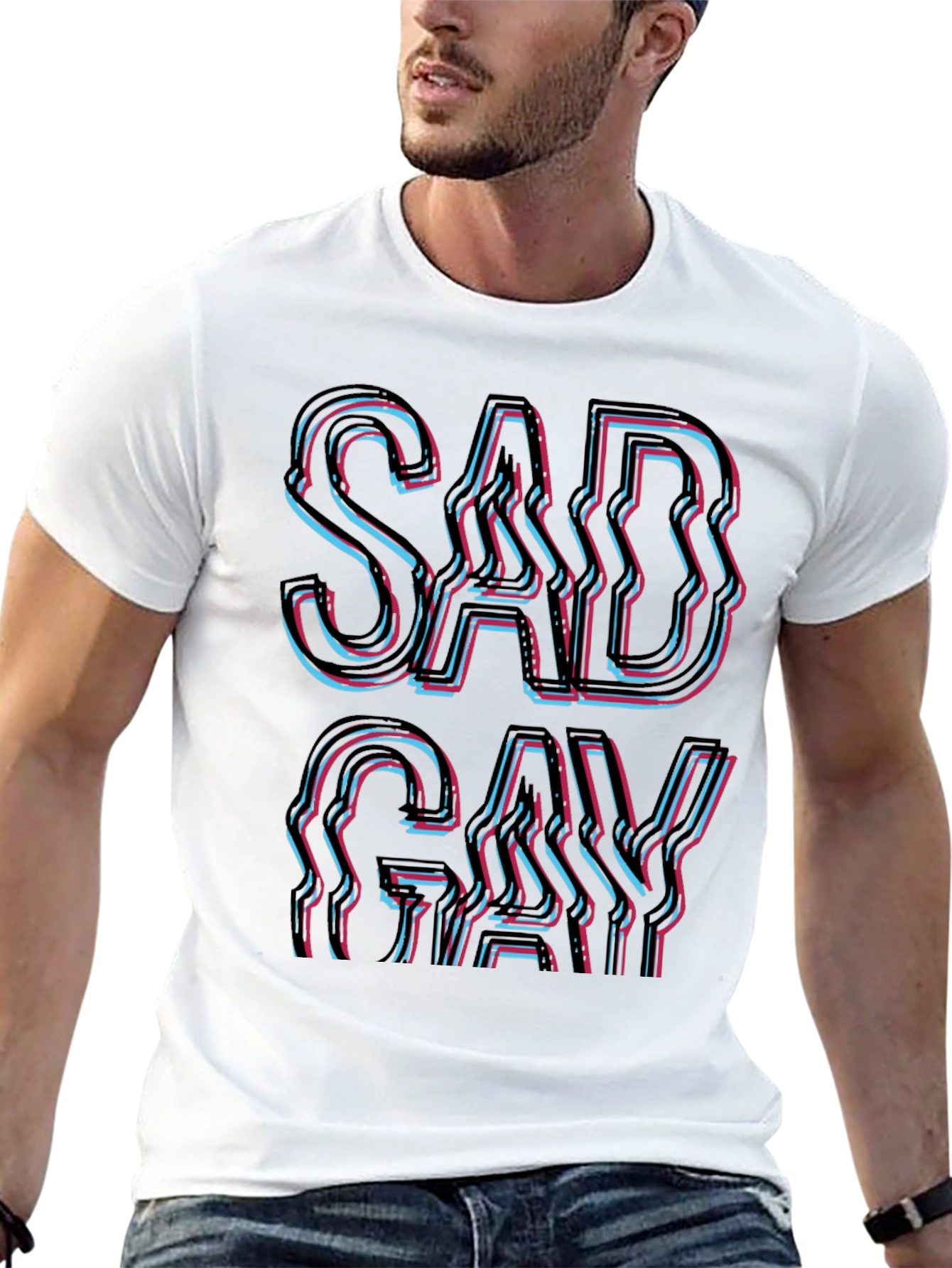 Sad Gay T-Shirt - Bold Graphic Tee