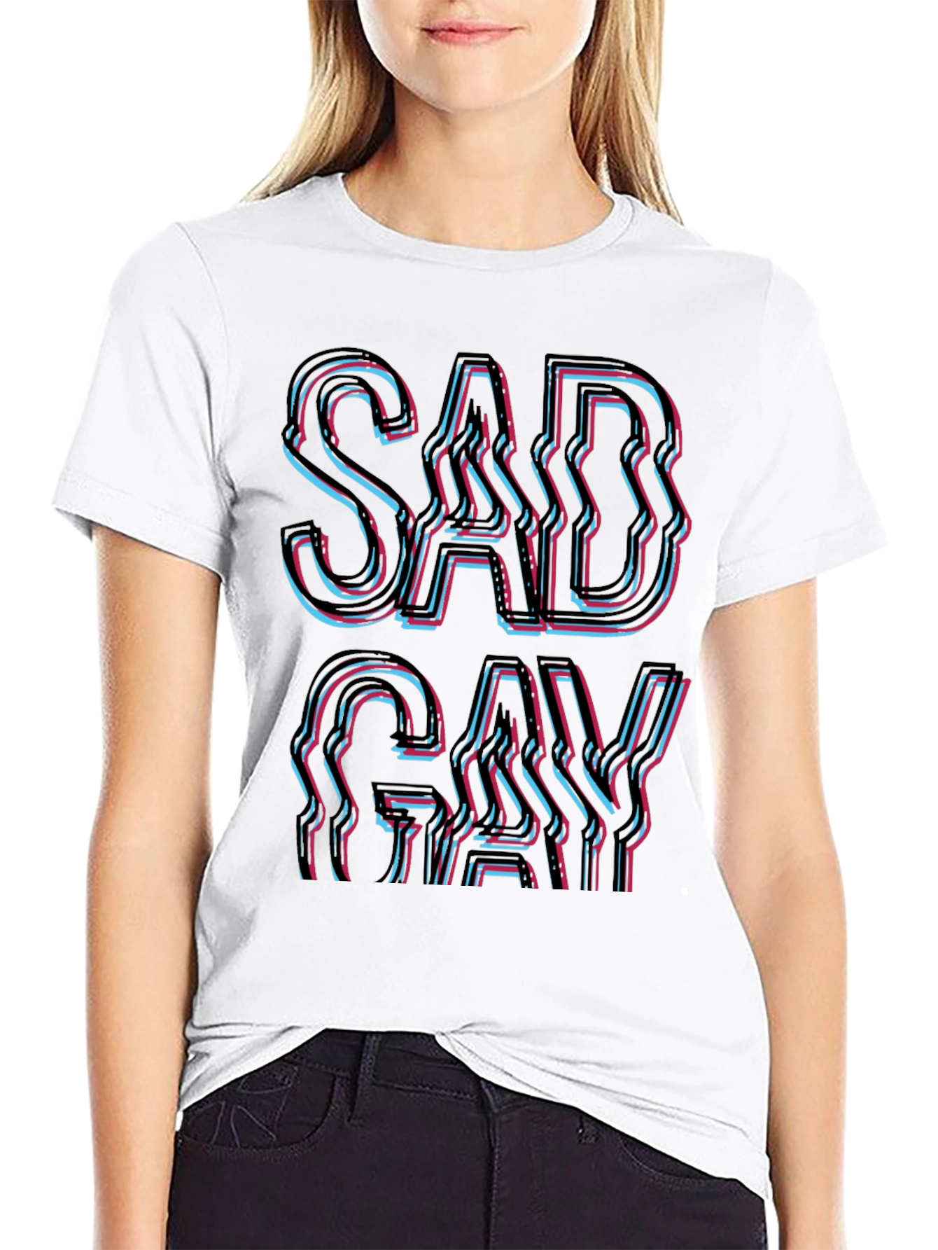 Sad Gay T-Shirt - Bold Graphic Tee