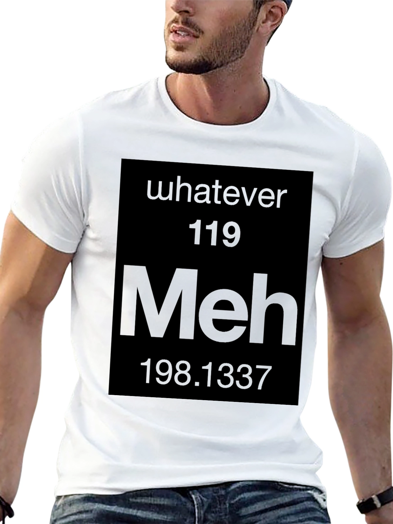 Meh Periodic Table Black Graphic Tee