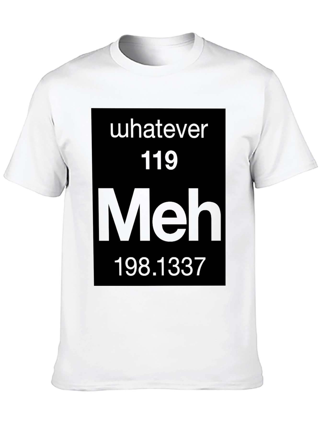Meh Periodic Table Black Graphic Tee