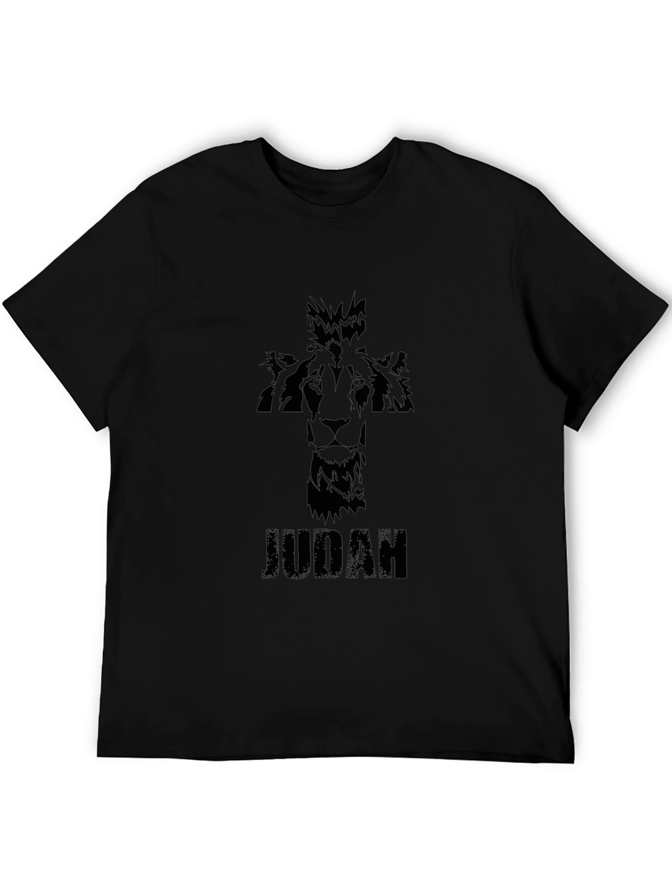 Judah Lion Cross Graphic T-Shirt - Christian Apparel
