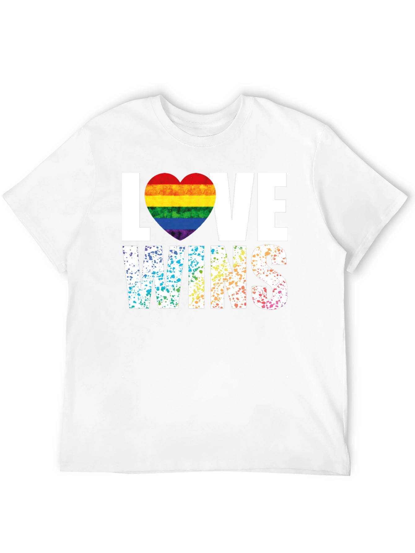 Love Wins Pride Rainbow Heart T-Shirt