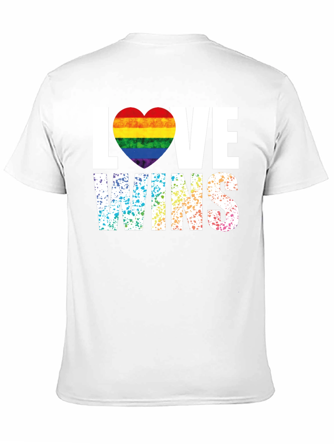 Love Wins Pride Rainbow Heart T-Shirt