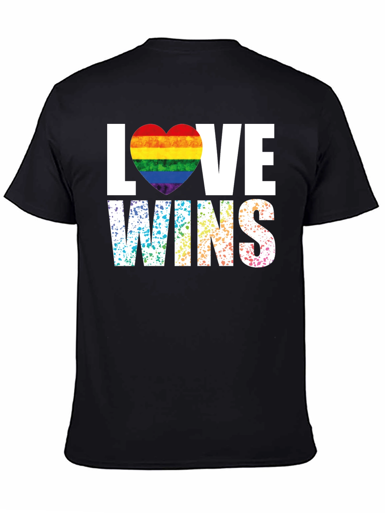 Love Wins Pride Rainbow Heart T-Shirt