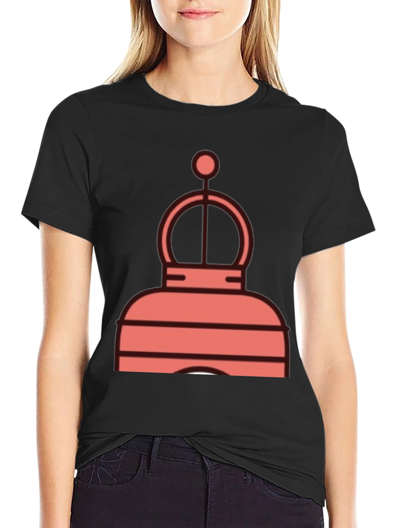 Abstract Crown Graphic T-Shirt - Modern Style
