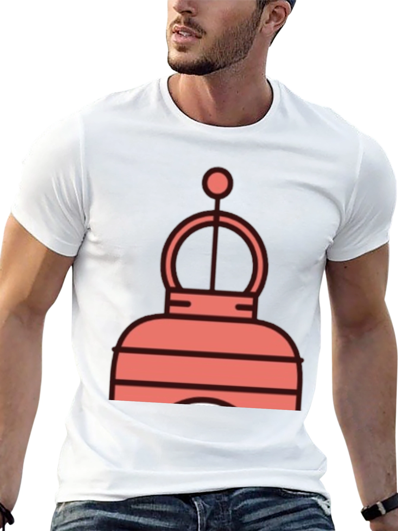 Abstract Crown Graphic T-Shirt - Modern Style