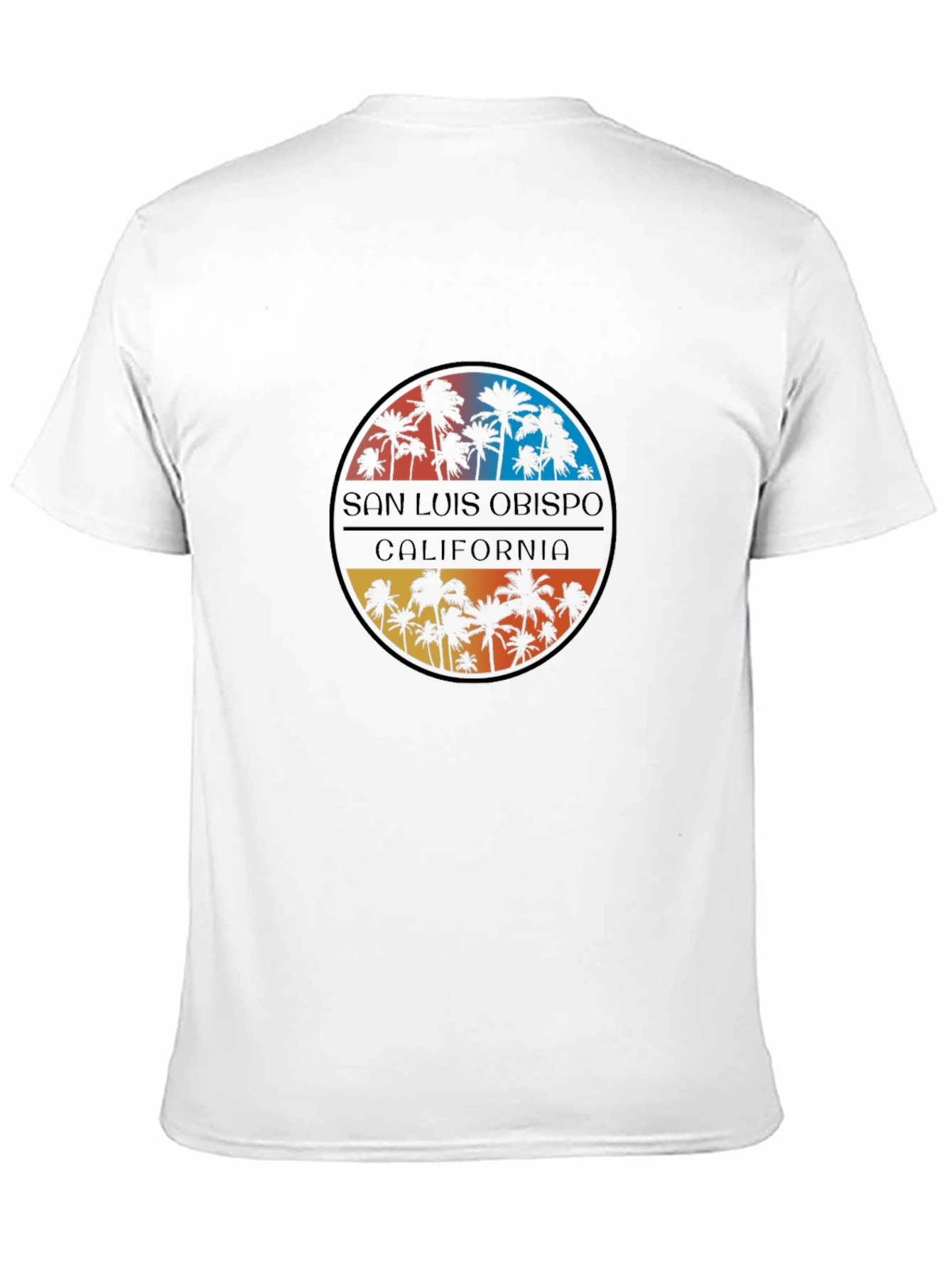 San Luis Obispo California Palms Black T-Shirt