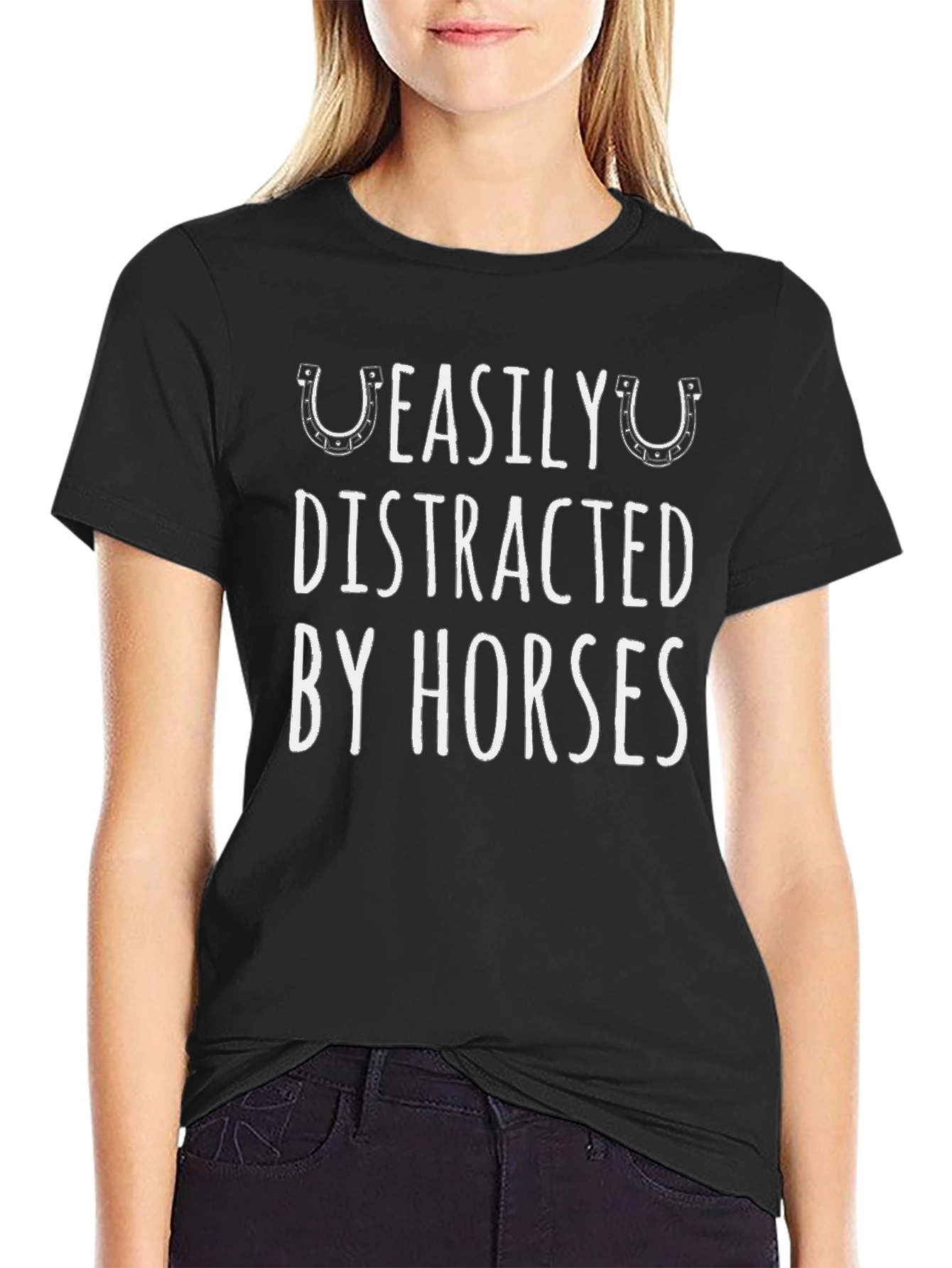 Easily Distracted by Horses Graphic Tee
