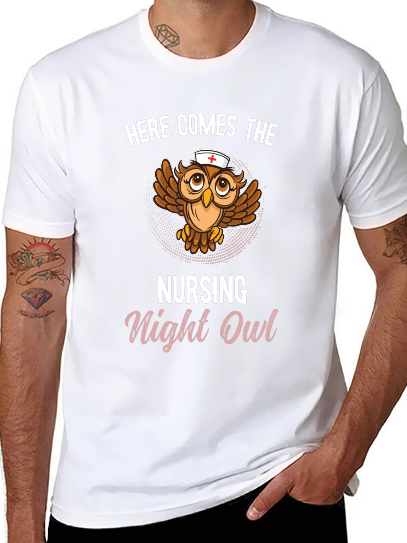 Nursing Night Owl T-Shirt - Funny Nurse Tee