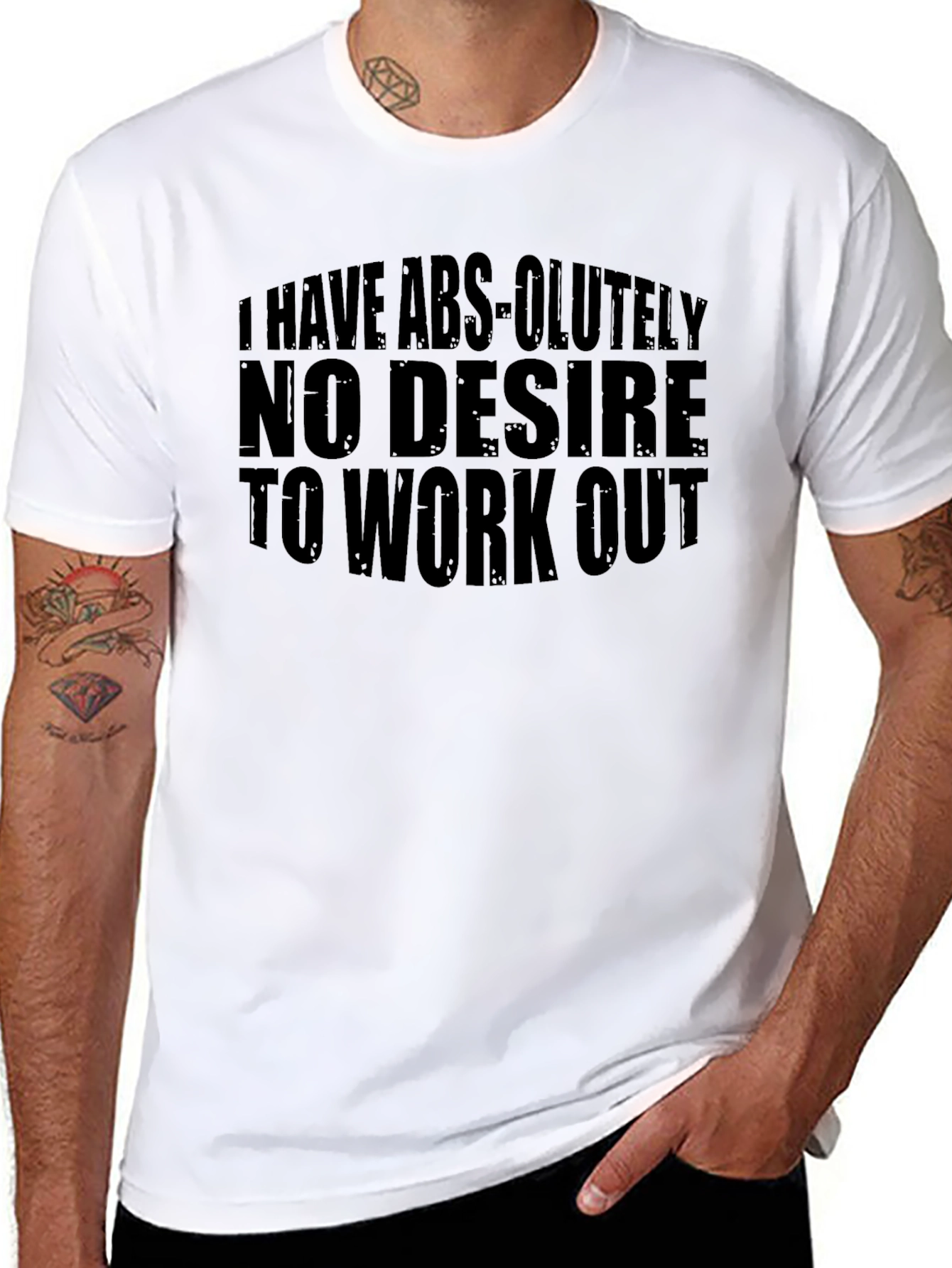 No Desire to Workout Graphic T-Shirt