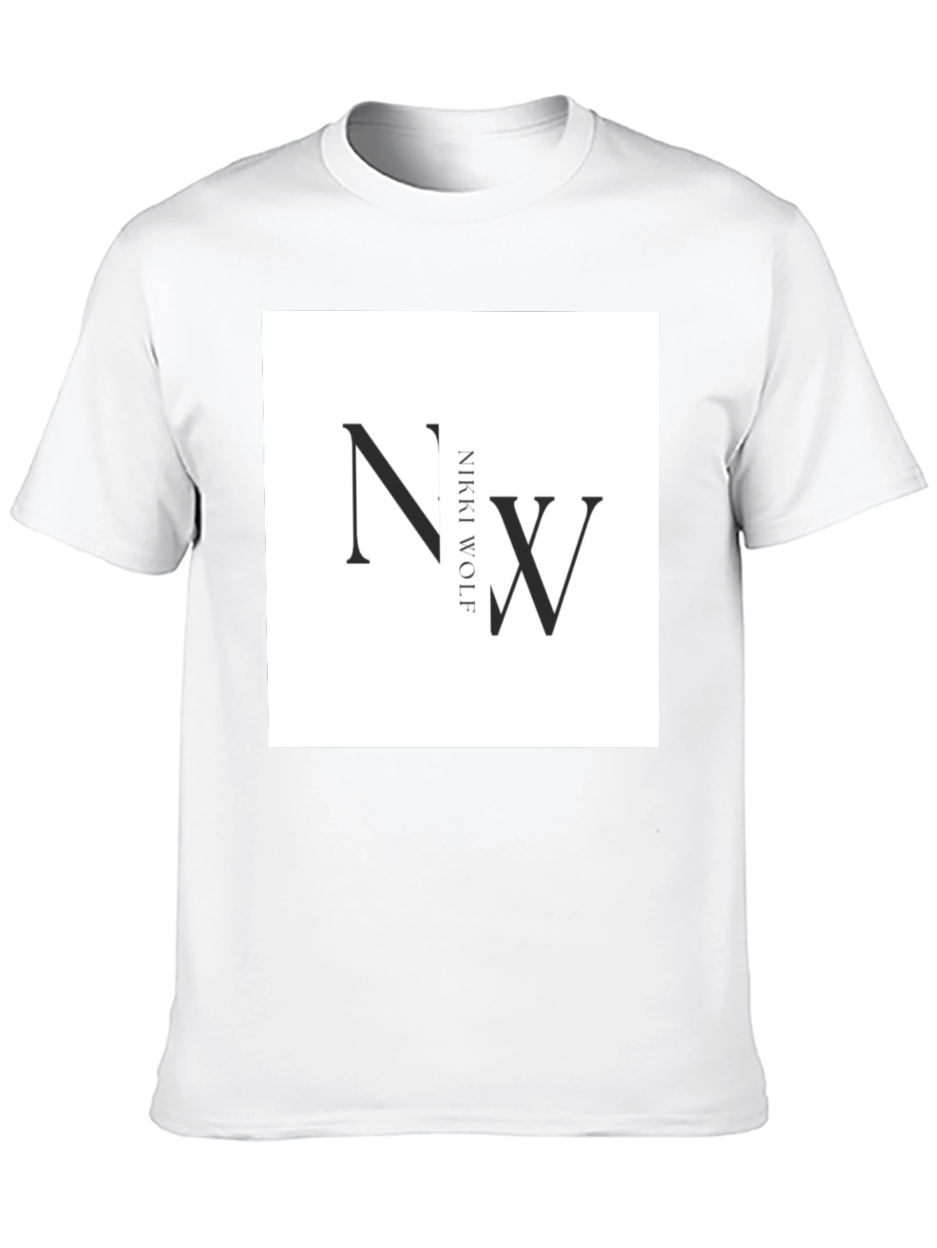 Nikki Wolf Black T-Shirt - Modern Graphic Tee