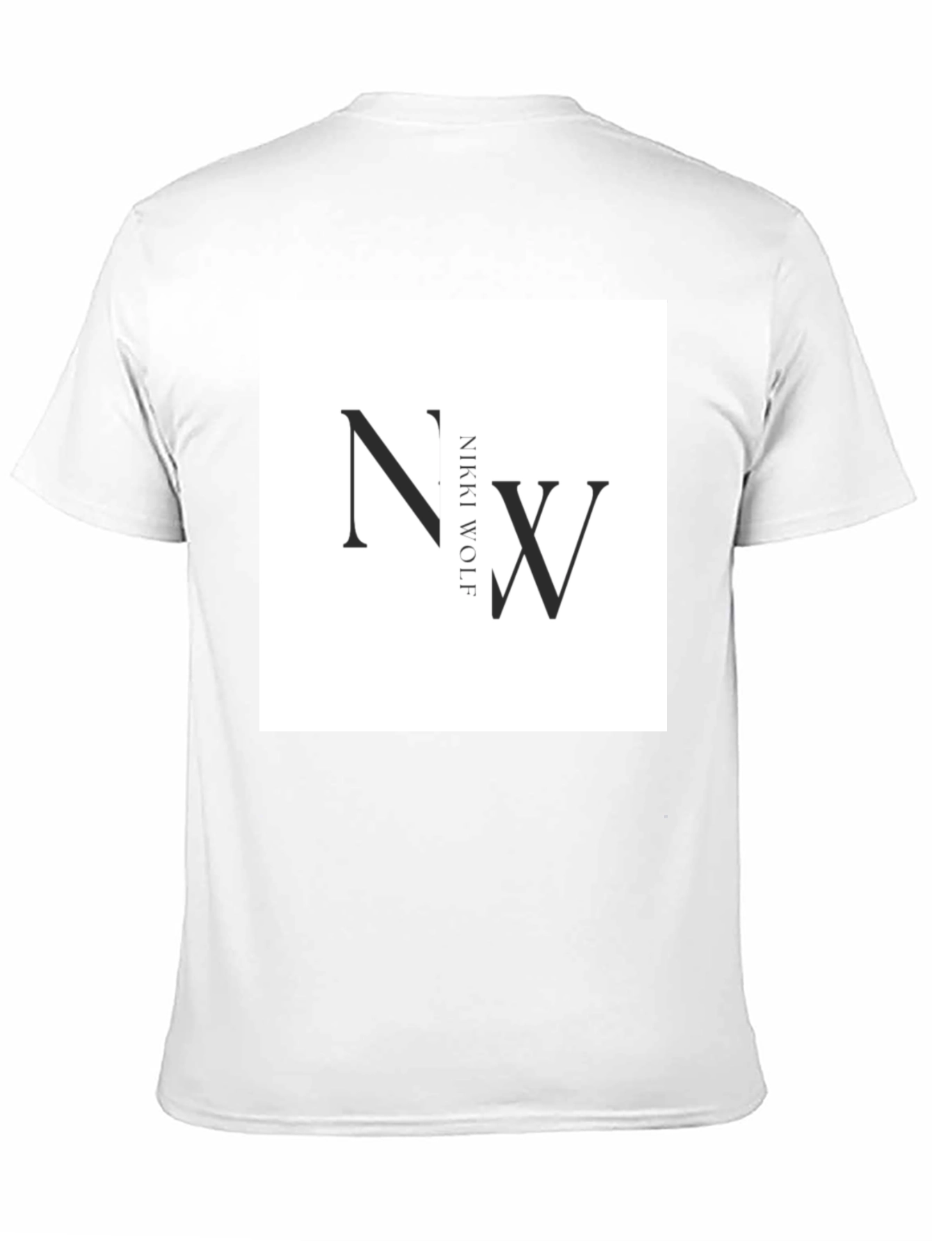Nikki Wolf Black T-Shirt - Modern Graphic Tee