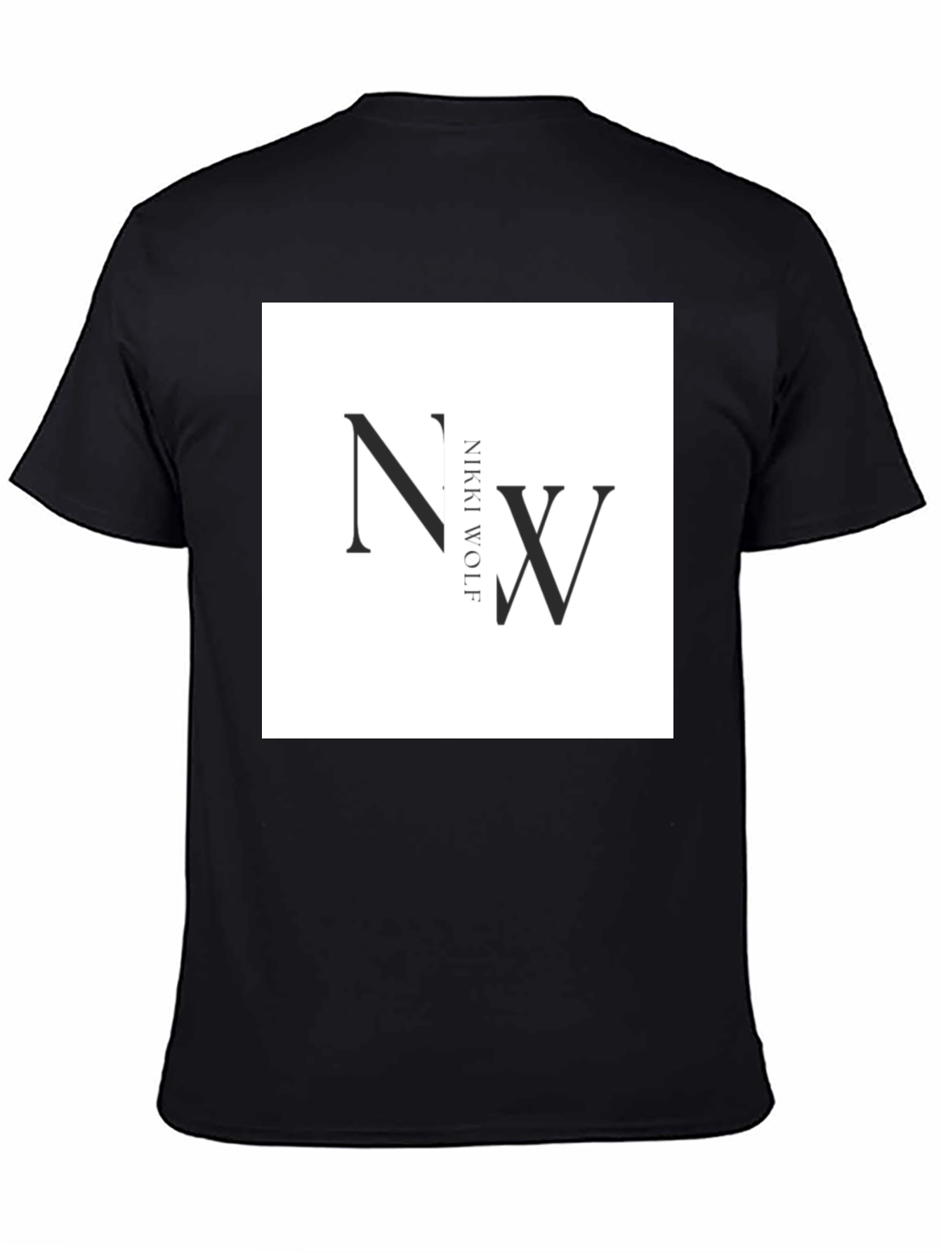 Nikki Wolf Black T-Shirt - Modern Graphic Tee