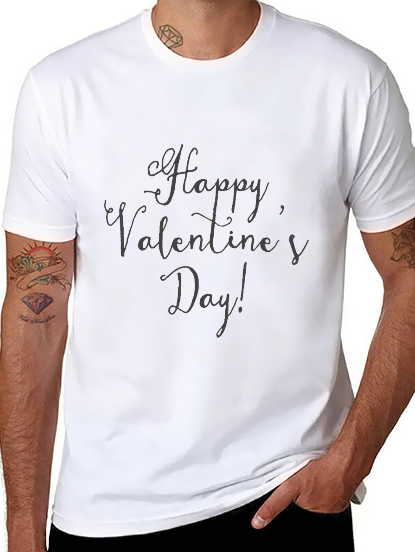 Happy Valentines Day T-Shirt - Soft Cotton Blend