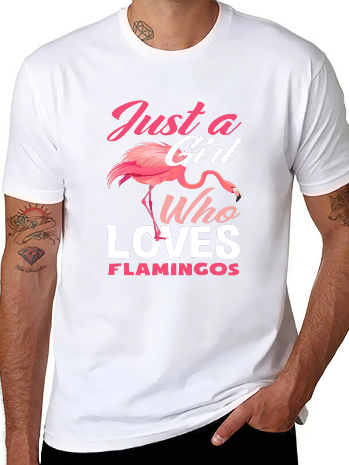 Just A Girl Who Loves Flamingos T-Shirt