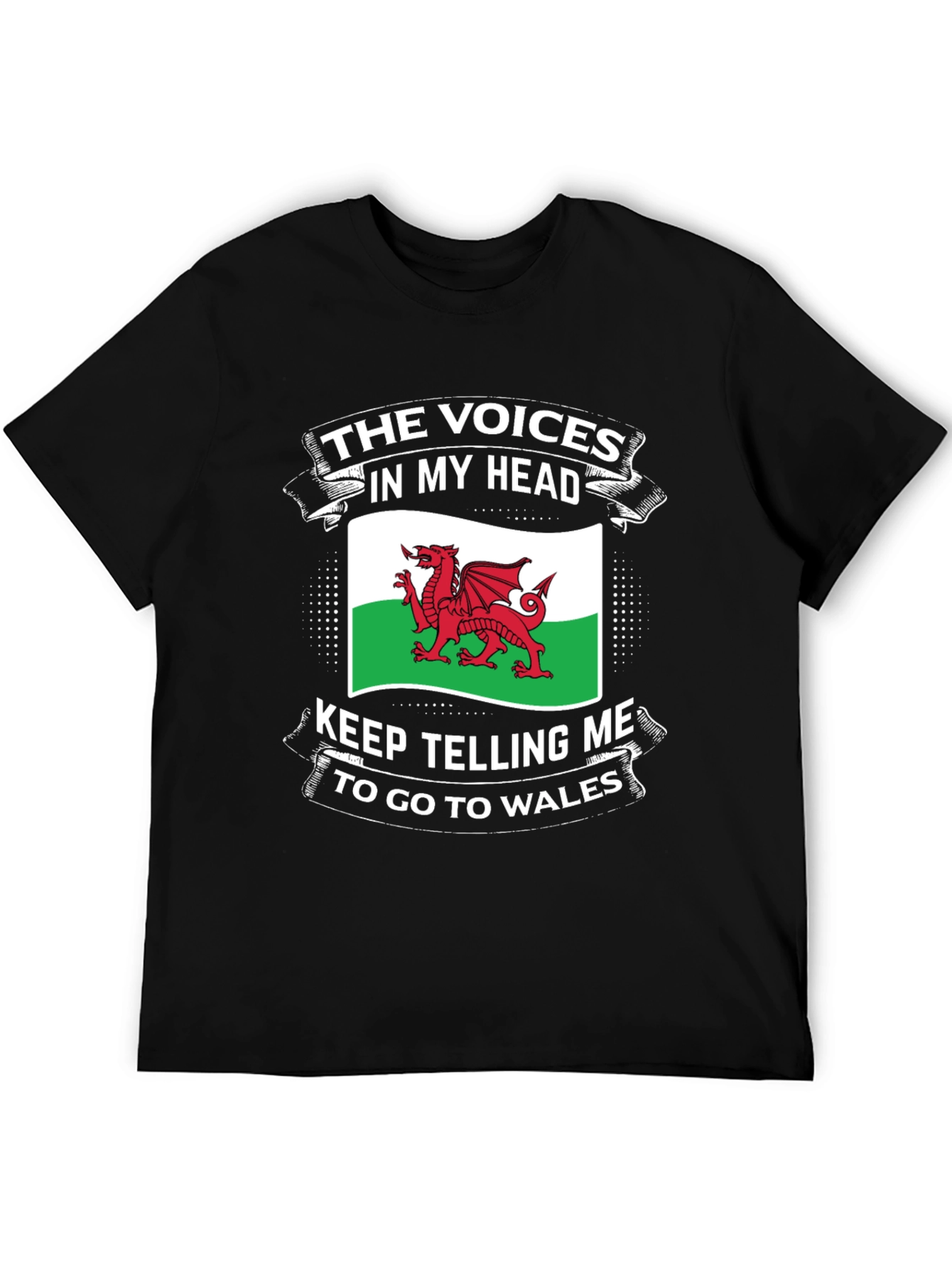 Welsh Pride T-Shirt: Voices in My Head
