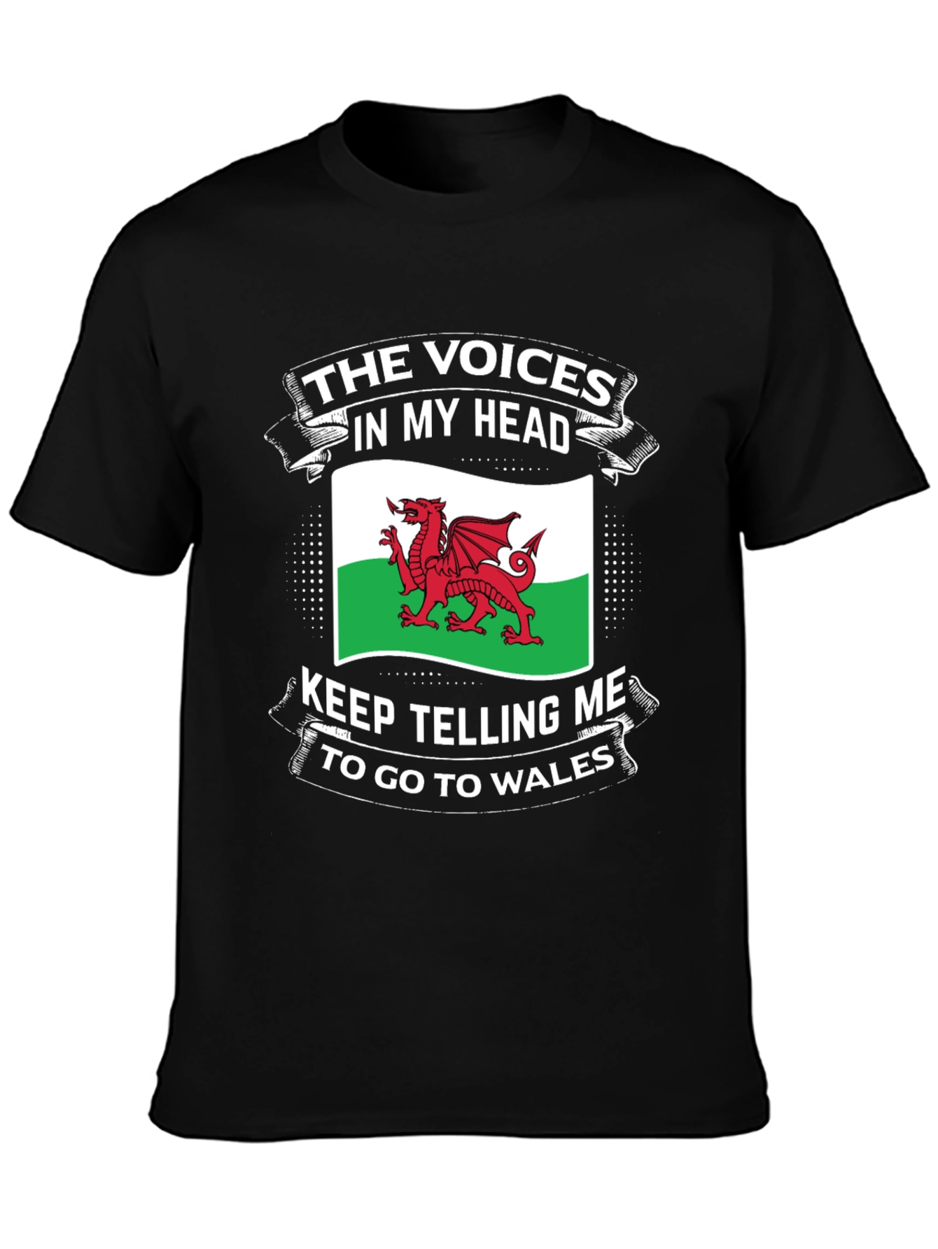 Welsh Pride T-Shirt: Voices in My Head
