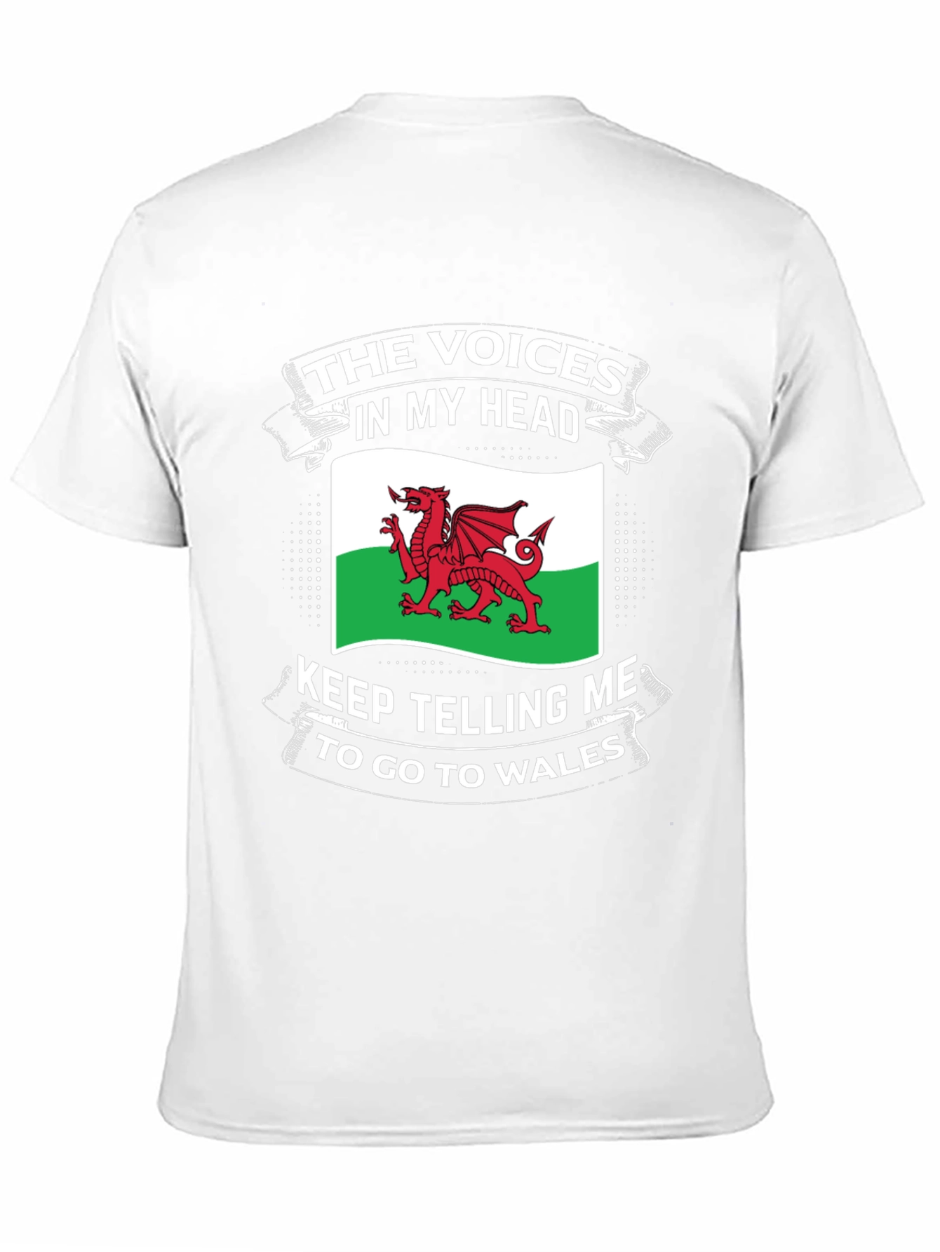 Welsh Pride T-Shirt: Voices in My Head