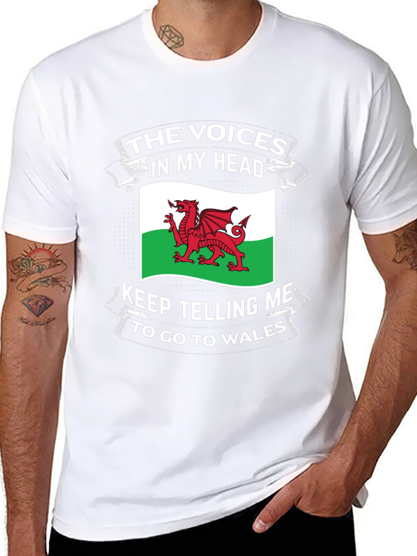 Welsh Pride T-Shirt: Voices in My Head