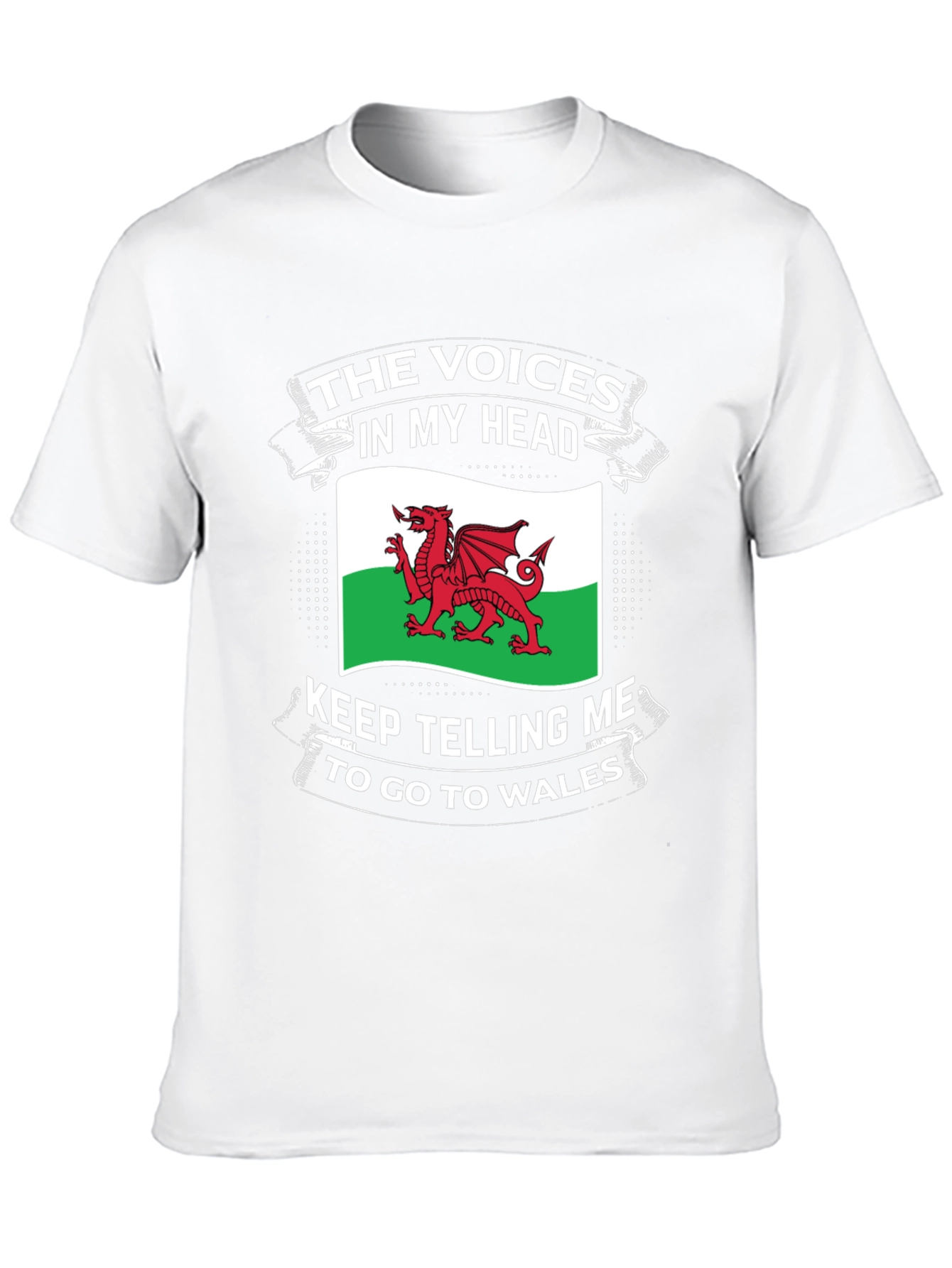 Welsh Pride T-Shirt: Voices in My Head