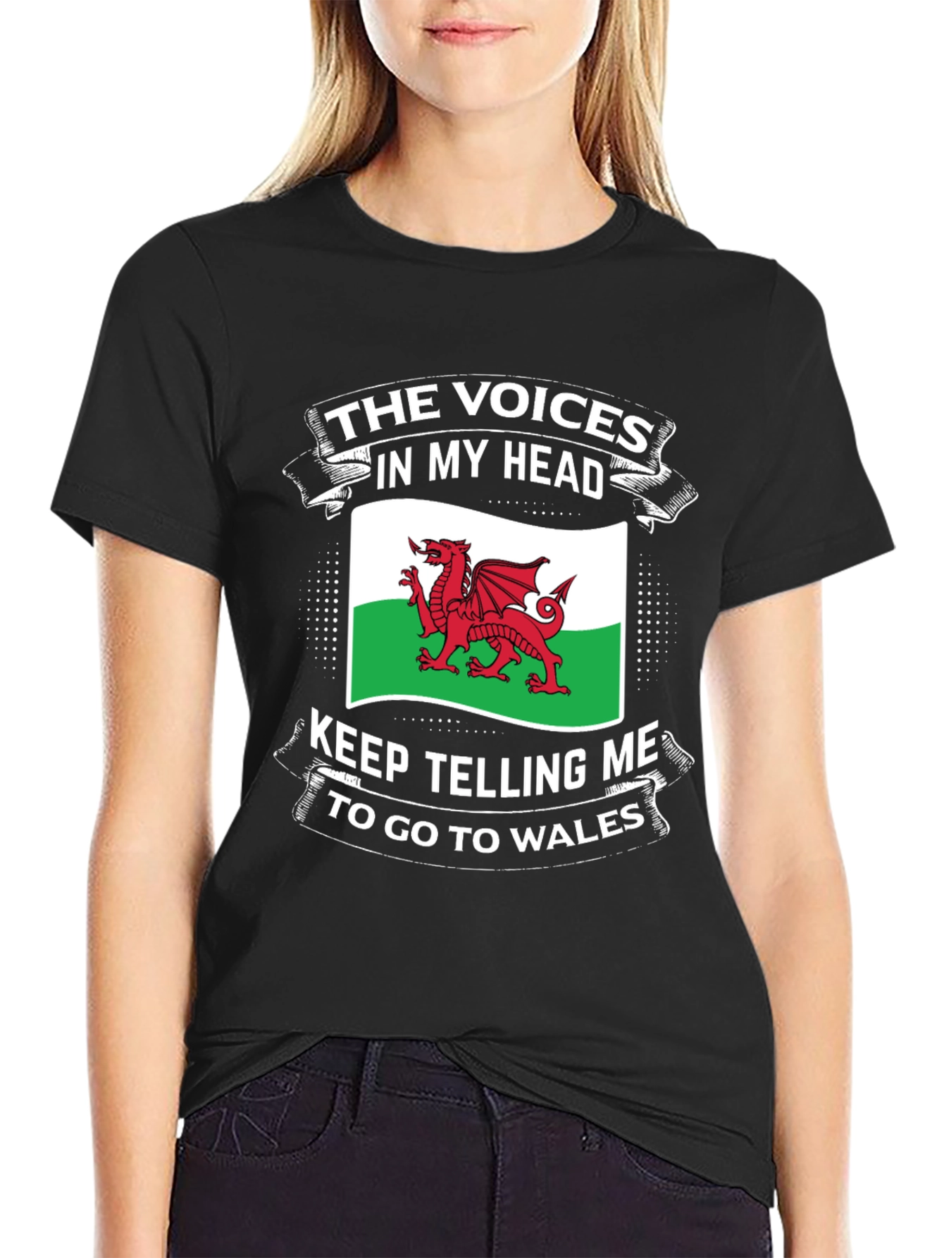 Welsh Pride T-Shirt: Voices in My Head